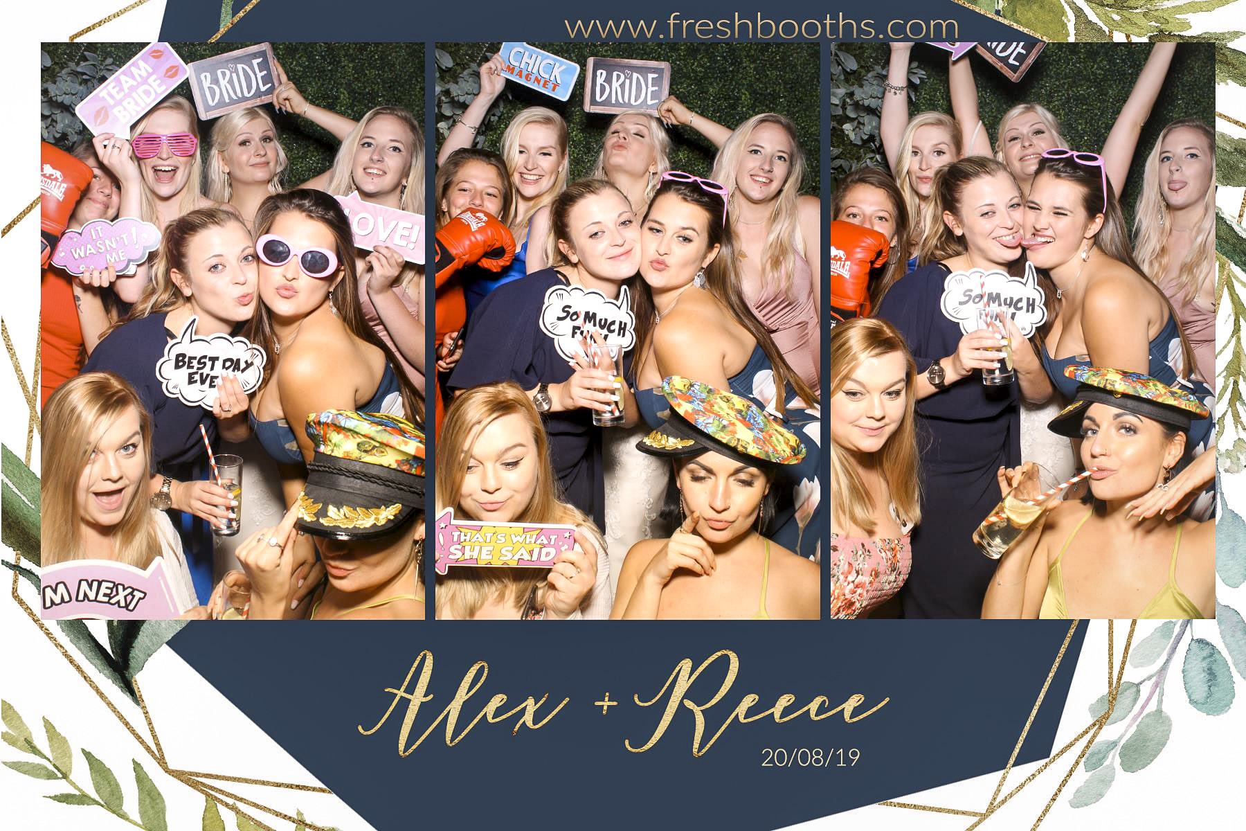 Alex & Reece Wedding - Selfie Mirror | View more photos from the event at gallery.freshbooths.com/u/FreshBooths/Alex-Reece-Wedding-Selfie-Mirror