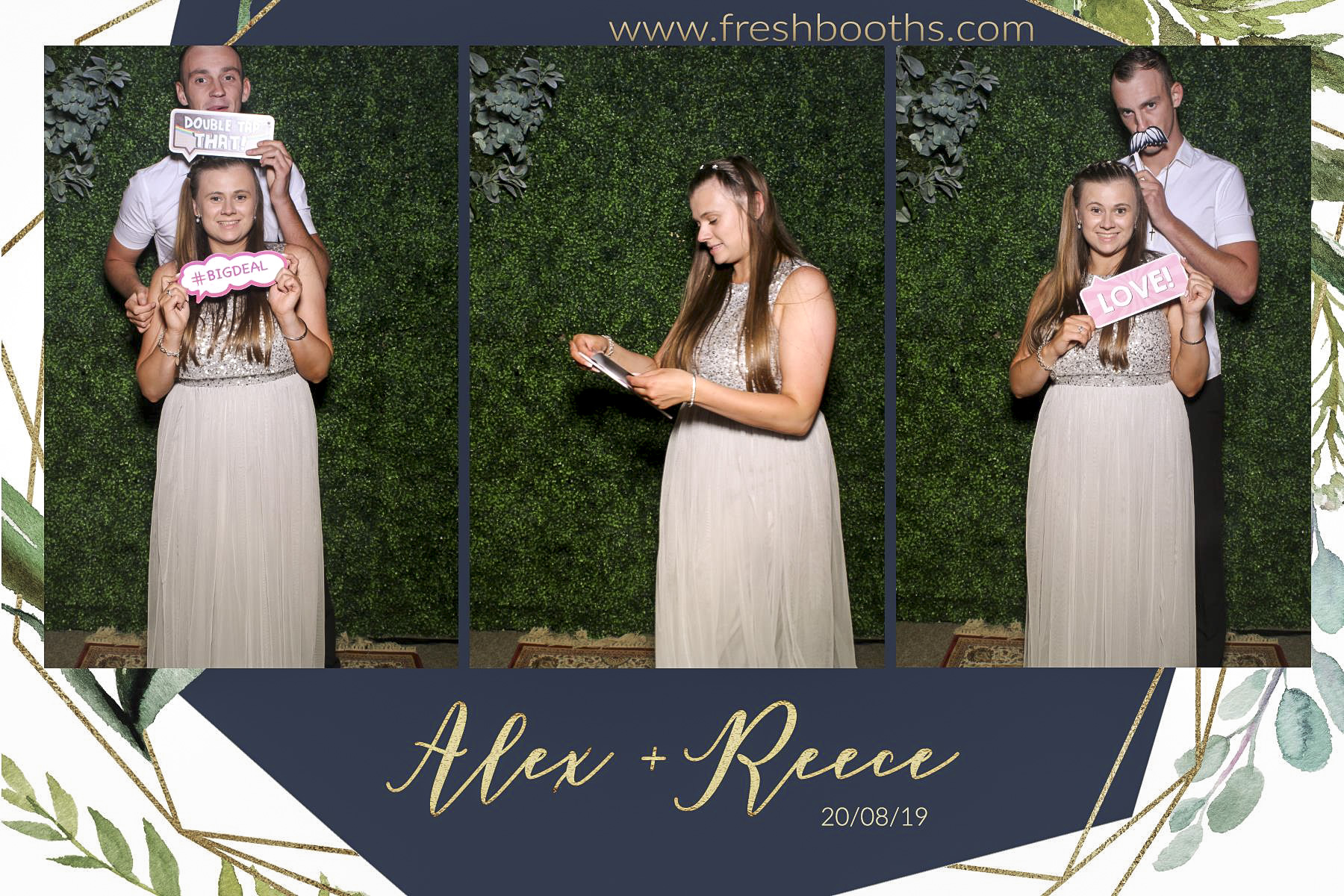 Alex & Reece Wedding - Selfie Mirror | View more photos from the event at gallery.freshbooths.com/u/FreshBooths/Alex-Reece-Wedding-Selfie-Mirror