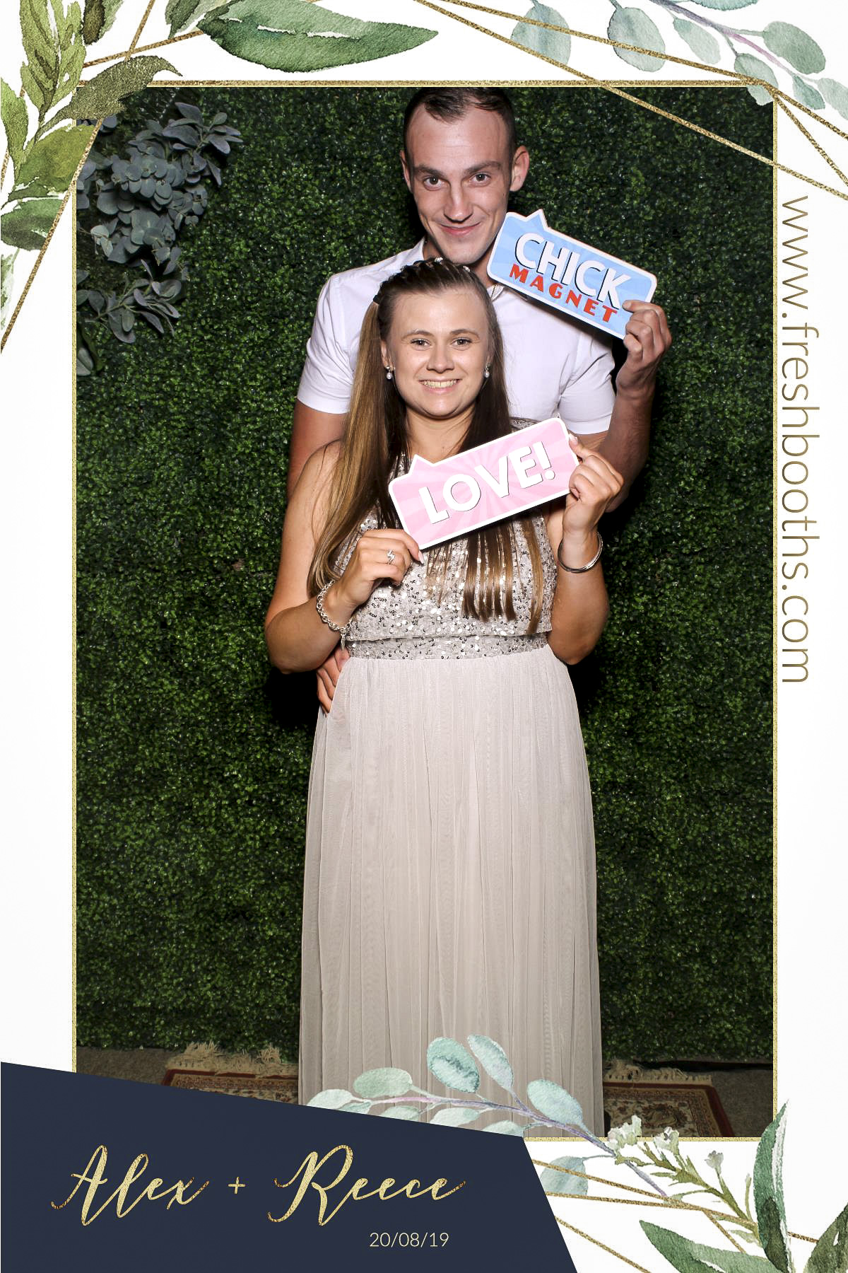 Alex & Reece Wedding - Selfie Mirror | View more photos from the event at gallery.freshbooths.com/u/FreshBooths/Alex-Reece-Wedding-Selfie-Mirror