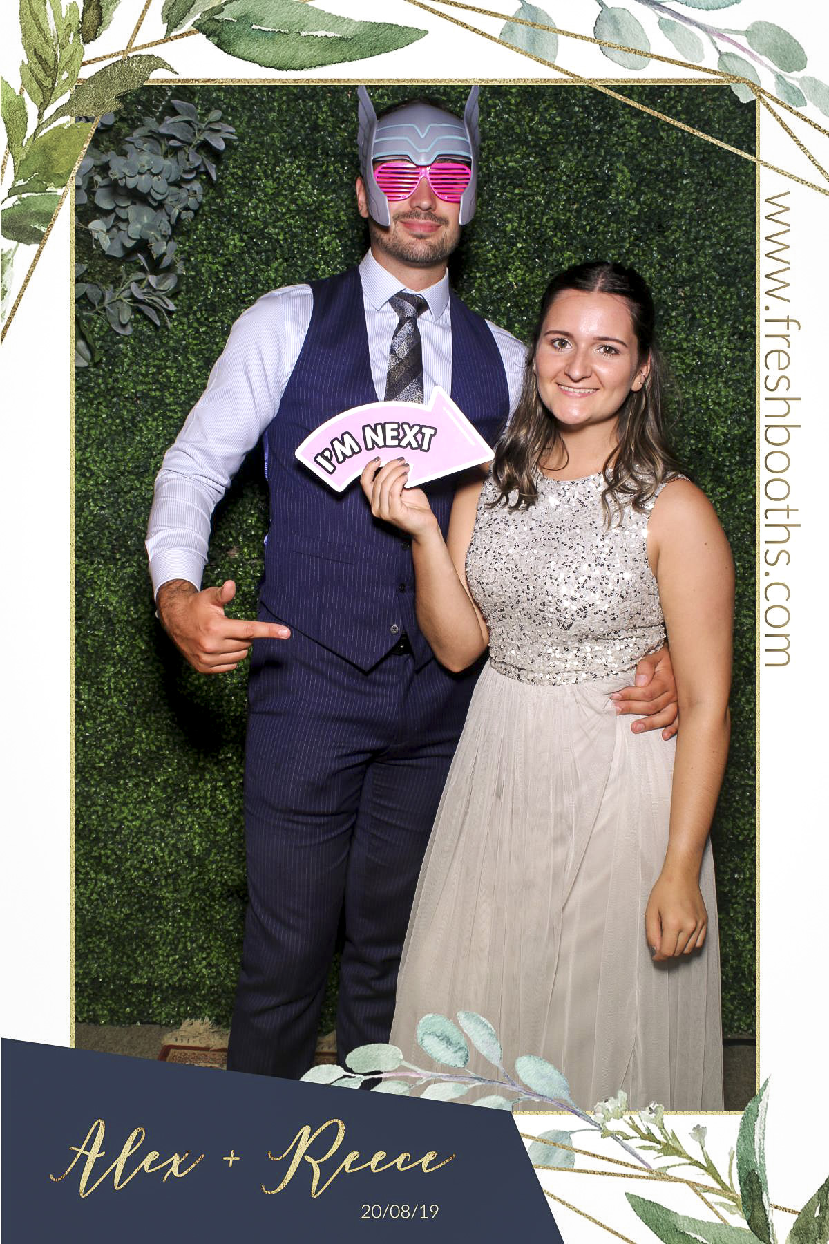 Alex & Reece Wedding - Selfie Mirror | View more photos from the event at gallery.freshbooths.com/u/FreshBooths/Alex-Reece-Wedding-Selfie-Mirror
