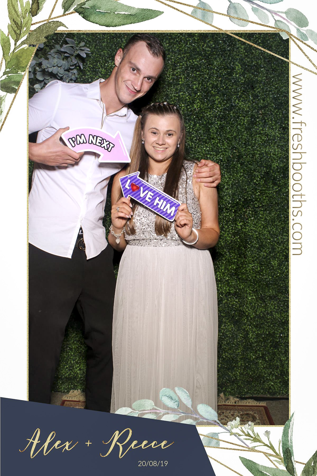 Alex & Reece Wedding - Selfie Mirror | View more photos from the event at gallery.freshbooths.com/u/FreshBooths/Alex-Reece-Wedding-Selfie-Mirror