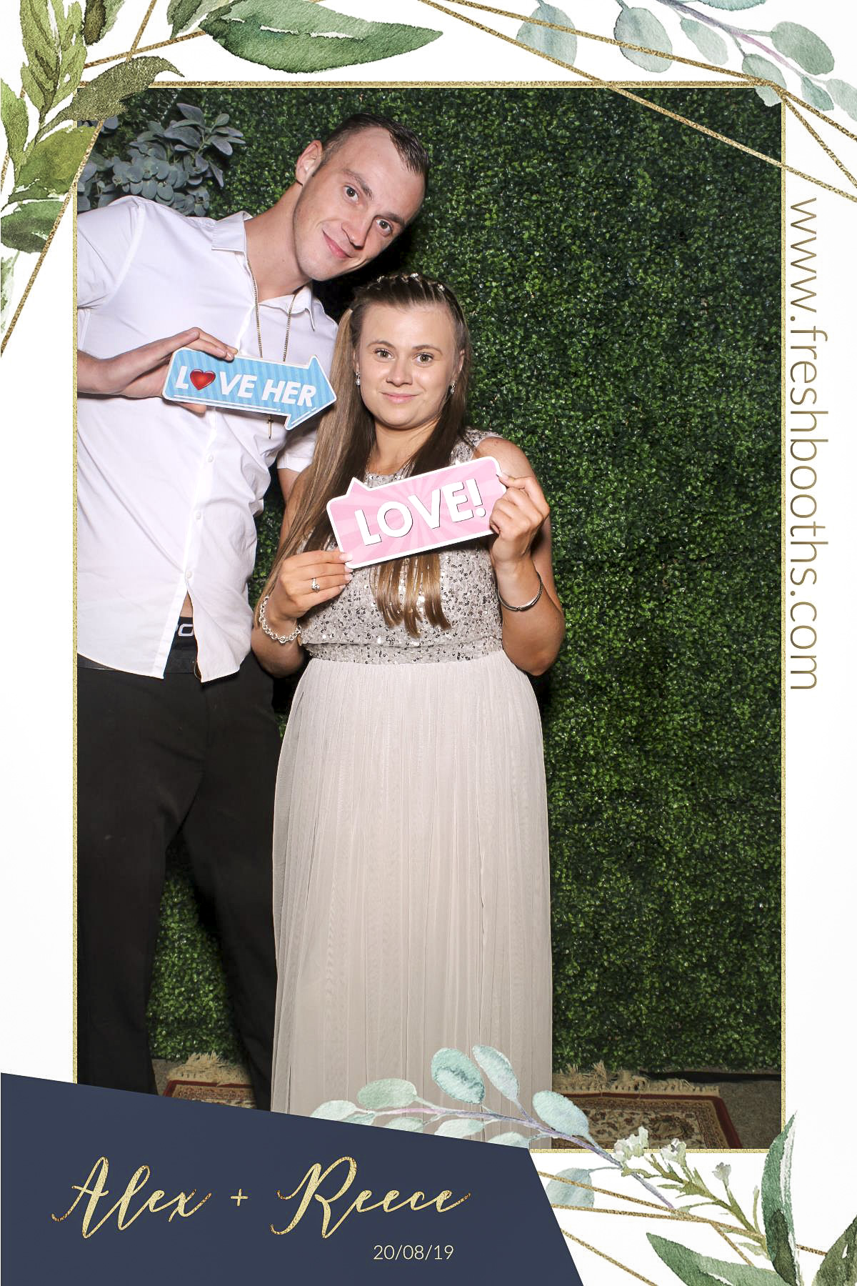 Alex & Reece Wedding - Selfie Mirror | View more photos from the event at gallery.freshbooths.com/u/FreshBooths/Alex-Reece-Wedding-Selfie-Mirror