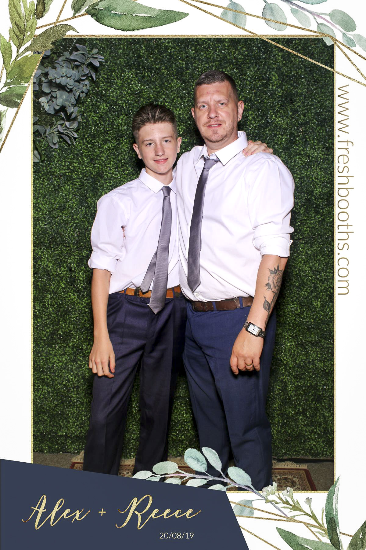 Alex & Reece Wedding - Selfie Mirror | View more photos from the event at gallery.freshbooths.com/u/FreshBooths/Alex-Reece-Wedding-Selfie-Mirror