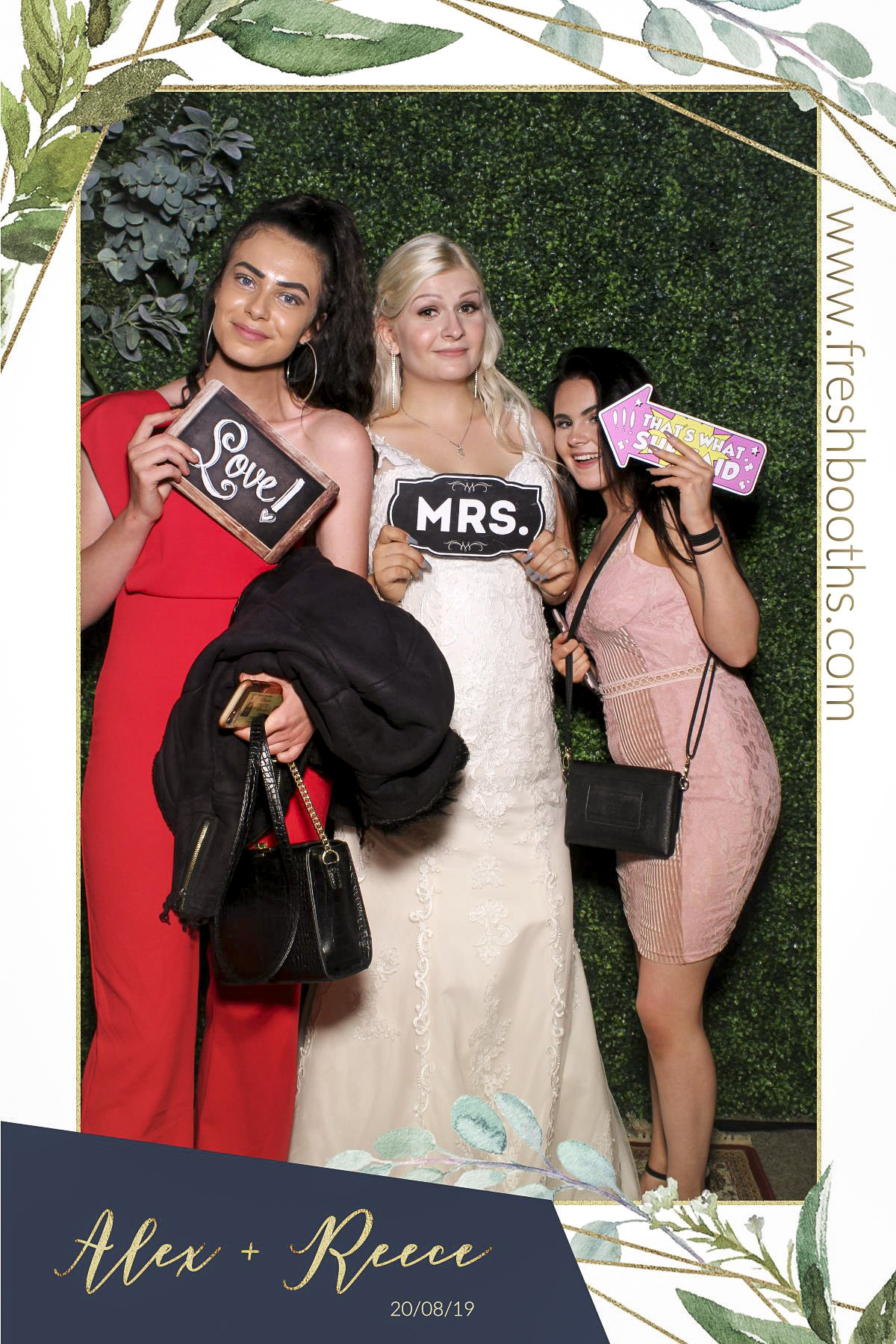 Alex & Reece Wedding - Selfie Mirror | View more photos from the event at gallery.freshbooths.com/u/FreshBooths/Alex-Reece-Wedding-Selfie-Mirror