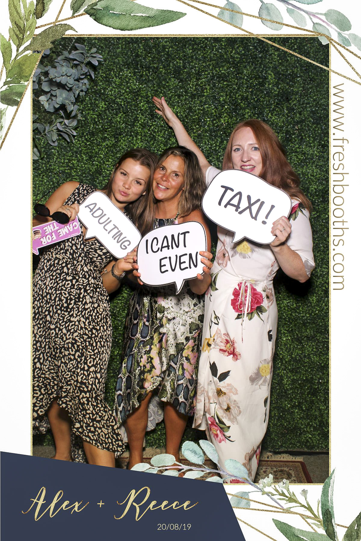 Alex & Reece Wedding - Selfie Mirror | View more photos from the event at gallery.freshbooths.com/u/FreshBooths/Alex-Reece-Wedding-Selfie-Mirror