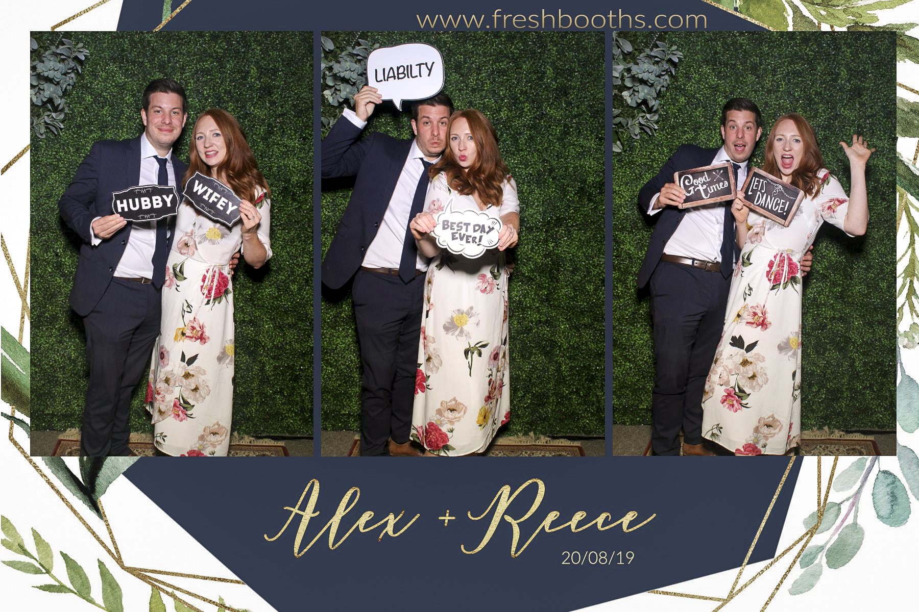 Alex & Reece Wedding - Selfie Mirror | View more photos from the event at gallery.freshbooths.com/u/FreshBooths/Alex-Reece-Wedding-Selfie-Mirror