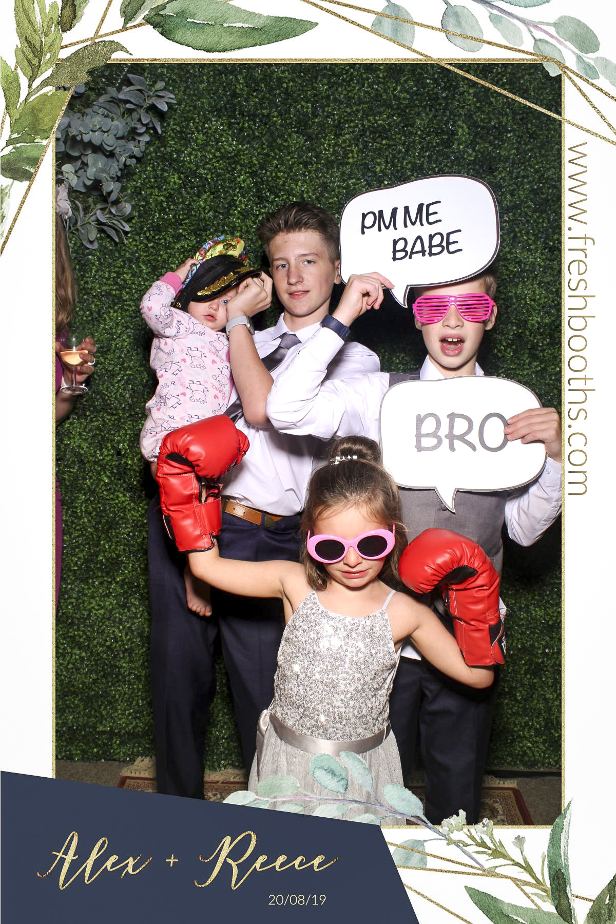 Alex & Reece Wedding - Selfie Mirror | View more photos from the event at gallery.freshbooths.com/u/FreshBooths/Alex-Reece-Wedding-Selfie-Mirror
