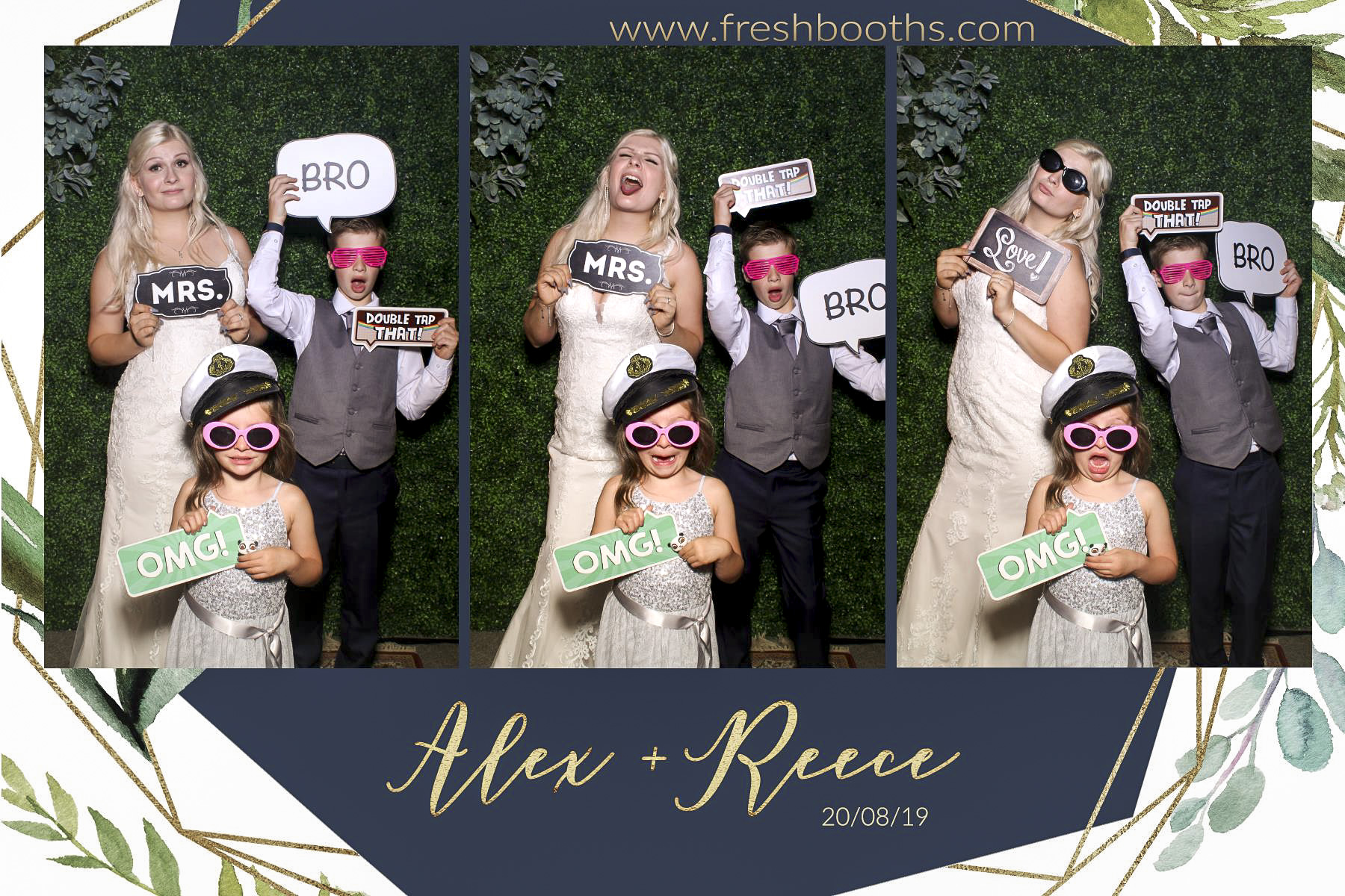 Alex & Reece Wedding - Selfie Mirror | View more photos from the event at gallery.freshbooths.com/u/FreshBooths/Alex-Reece-Wedding-Selfie-Mirror