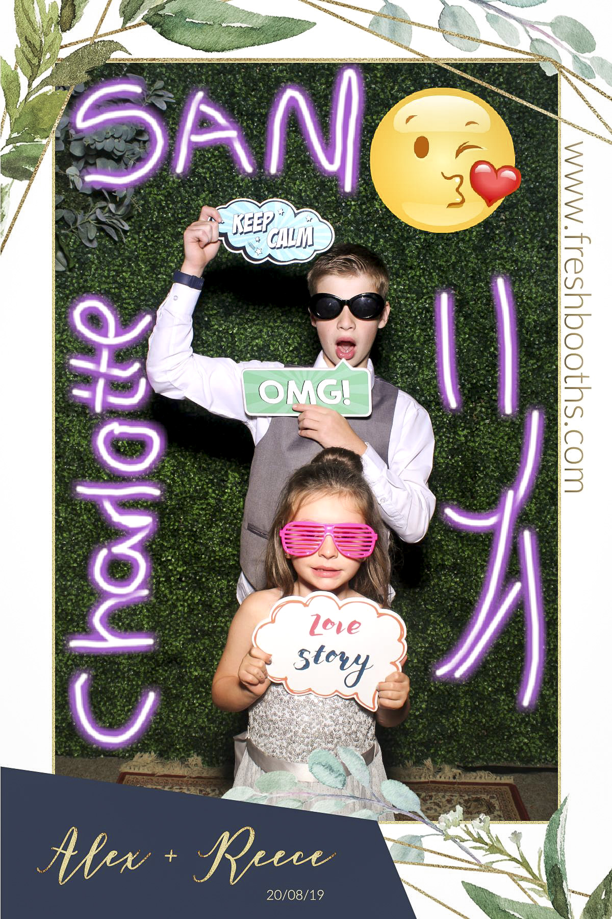 Alex & Reece Wedding - Selfie Mirror | View more photos from the event at gallery.freshbooths.com/u/FreshBooths/Alex-Reece-Wedding-Selfie-Mirror