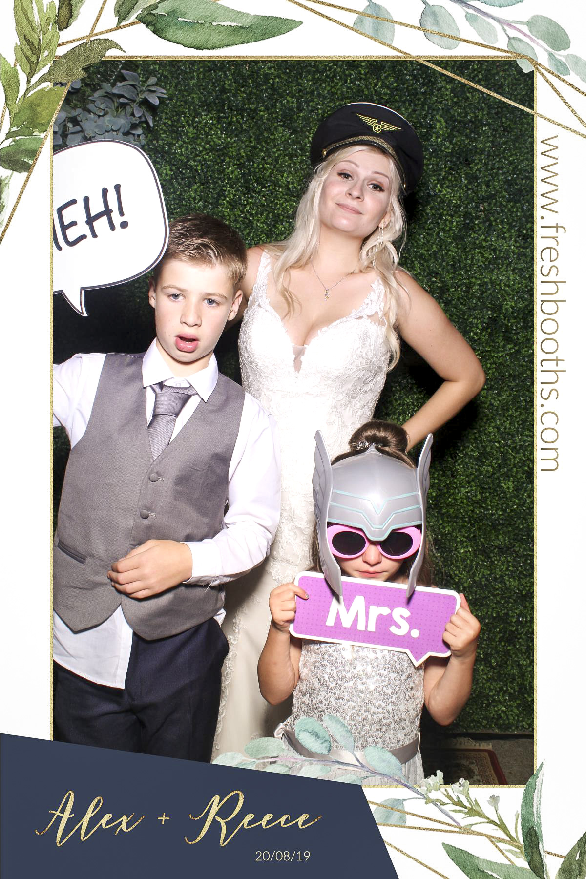 Alex & Reece Wedding - Selfie Mirror | View more photos from the event at gallery.freshbooths.com/u/FreshBooths/Alex-Reece-Wedding-Selfie-Mirror