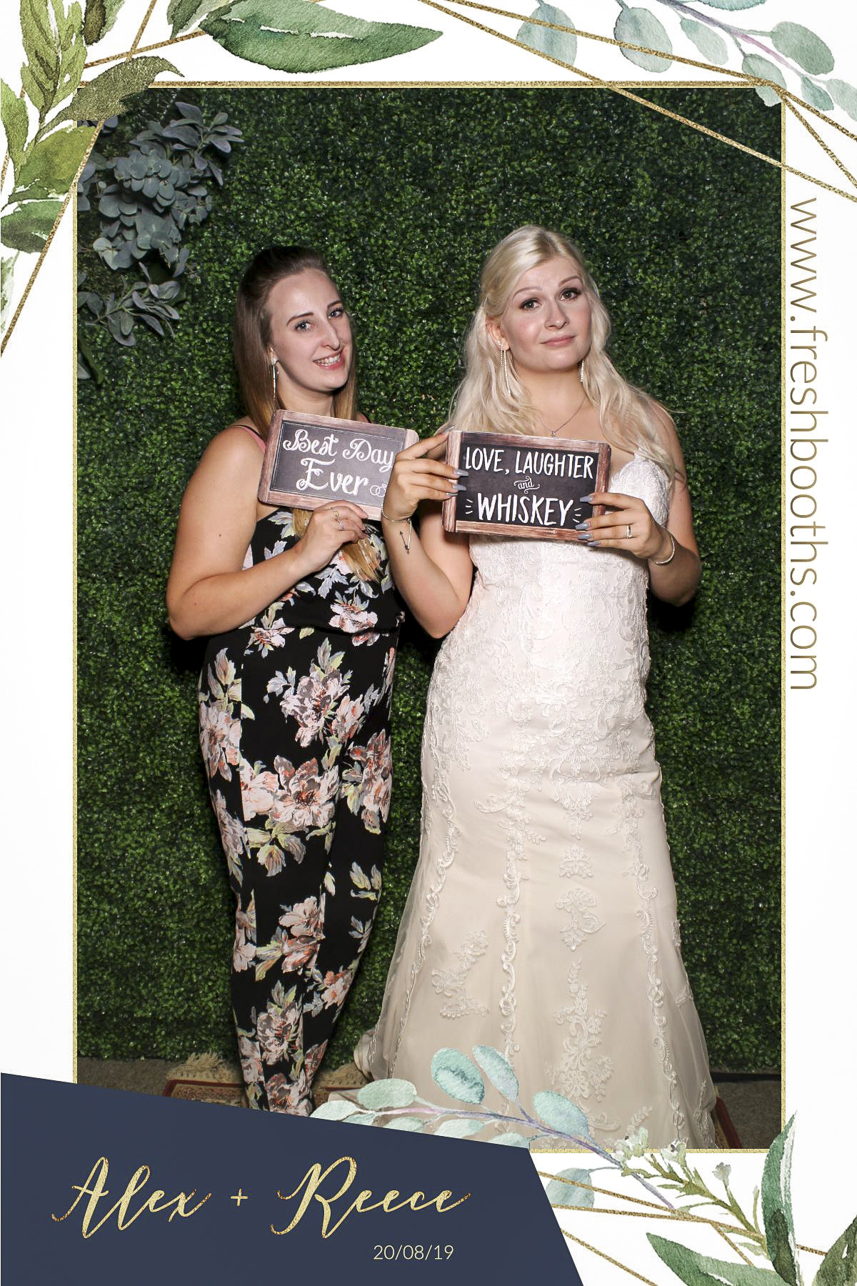 Alex & Reece Wedding - Selfie Mirror | View more photos from the event at gallery.freshbooths.com/u/FreshBooths/Alex-Reece-Wedding-Selfie-Mirror