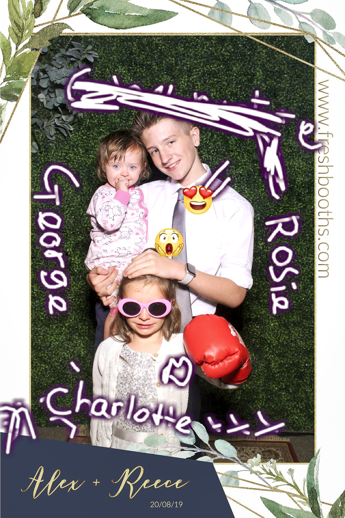 Alex & Reece Wedding - Selfie Mirror | View more photos from the event at gallery.freshbooths.com/u/FreshBooths/Alex-Reece-Wedding-Selfie-Mirror