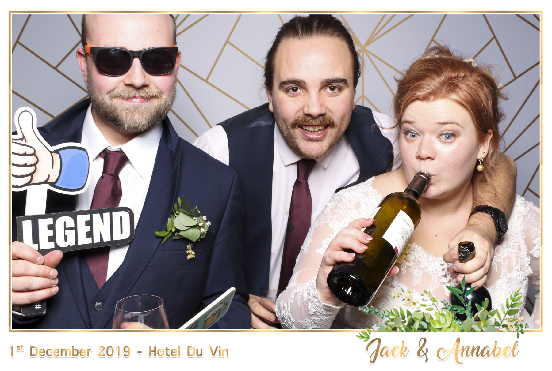 Bella & Jack Wedding - Classic Open Booth | View more photos from the event at gallery.freshbooths.com/u/FreshBooths/Bella-Jack-Wedding-Classic-Open-Booth