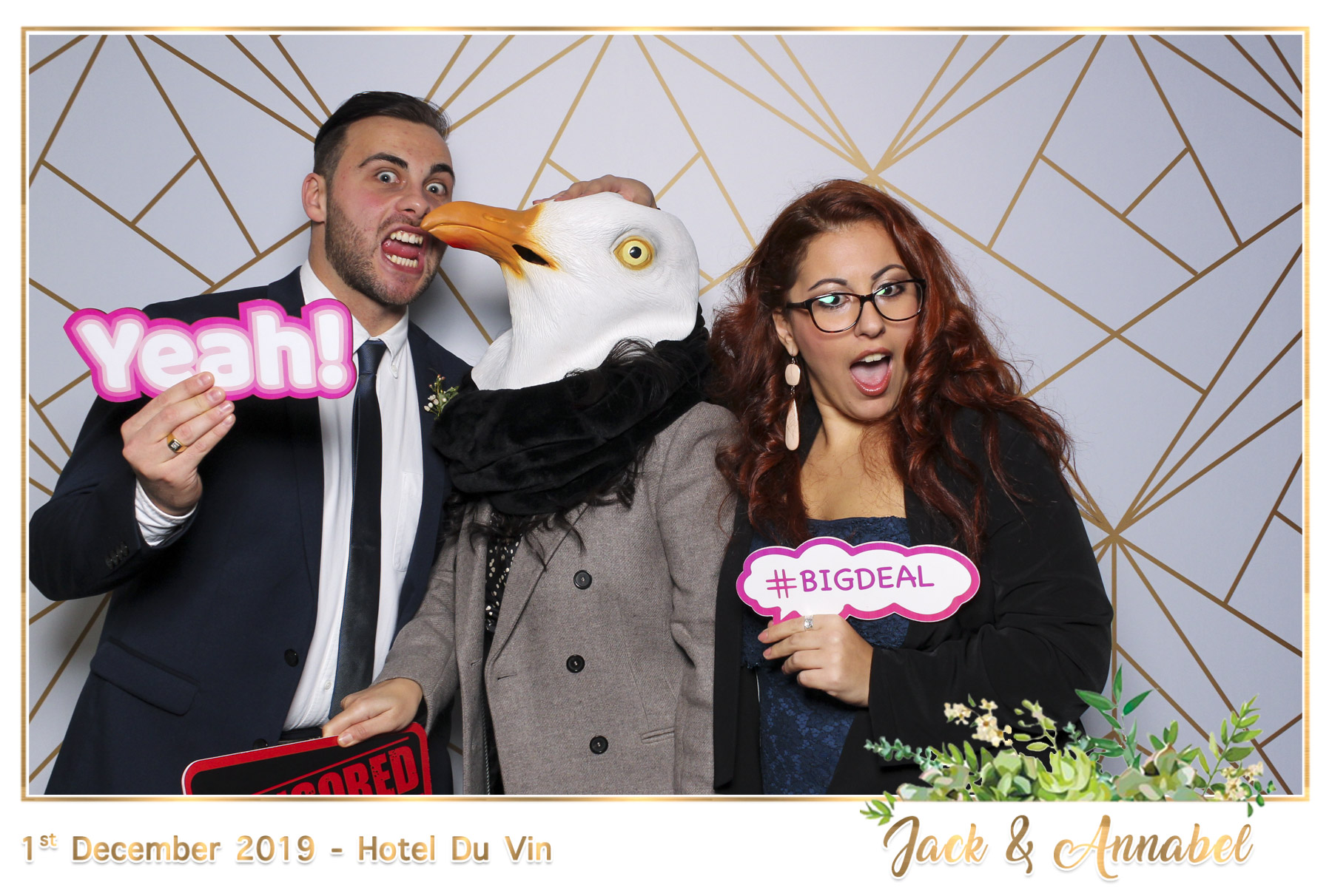 Bella & Jack Wedding - Classic Open Booth | View more photos from the event at gallery.freshbooths.com/u/FreshBooths/Bella-Jack-Wedding-Classic-Open-Booth