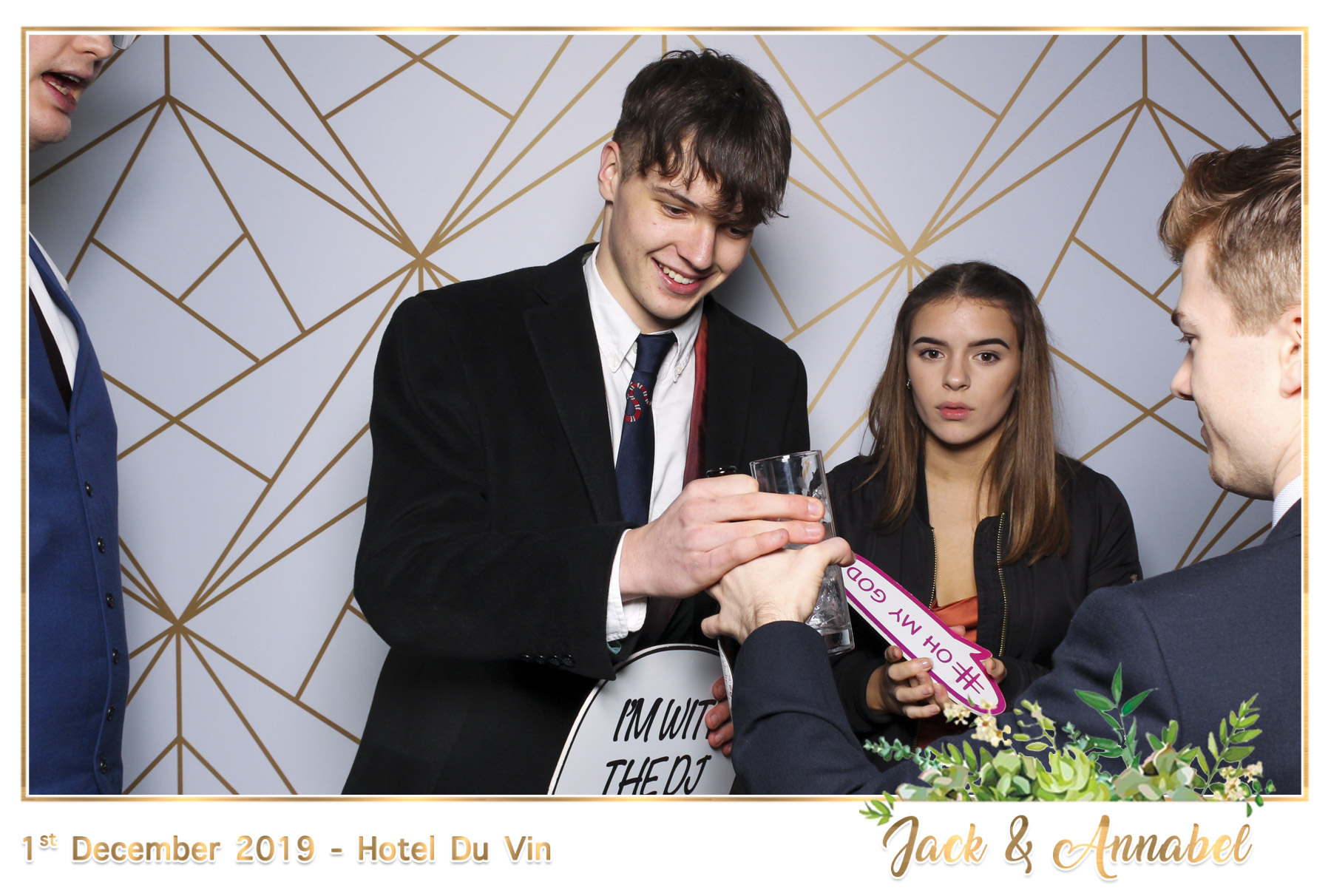 Bella & Jack Wedding - Classic Open Booth | View more photos from the event at gallery.freshbooths.com/u/FreshBooths/Bella-Jack-Wedding-Classic-Open-Booth