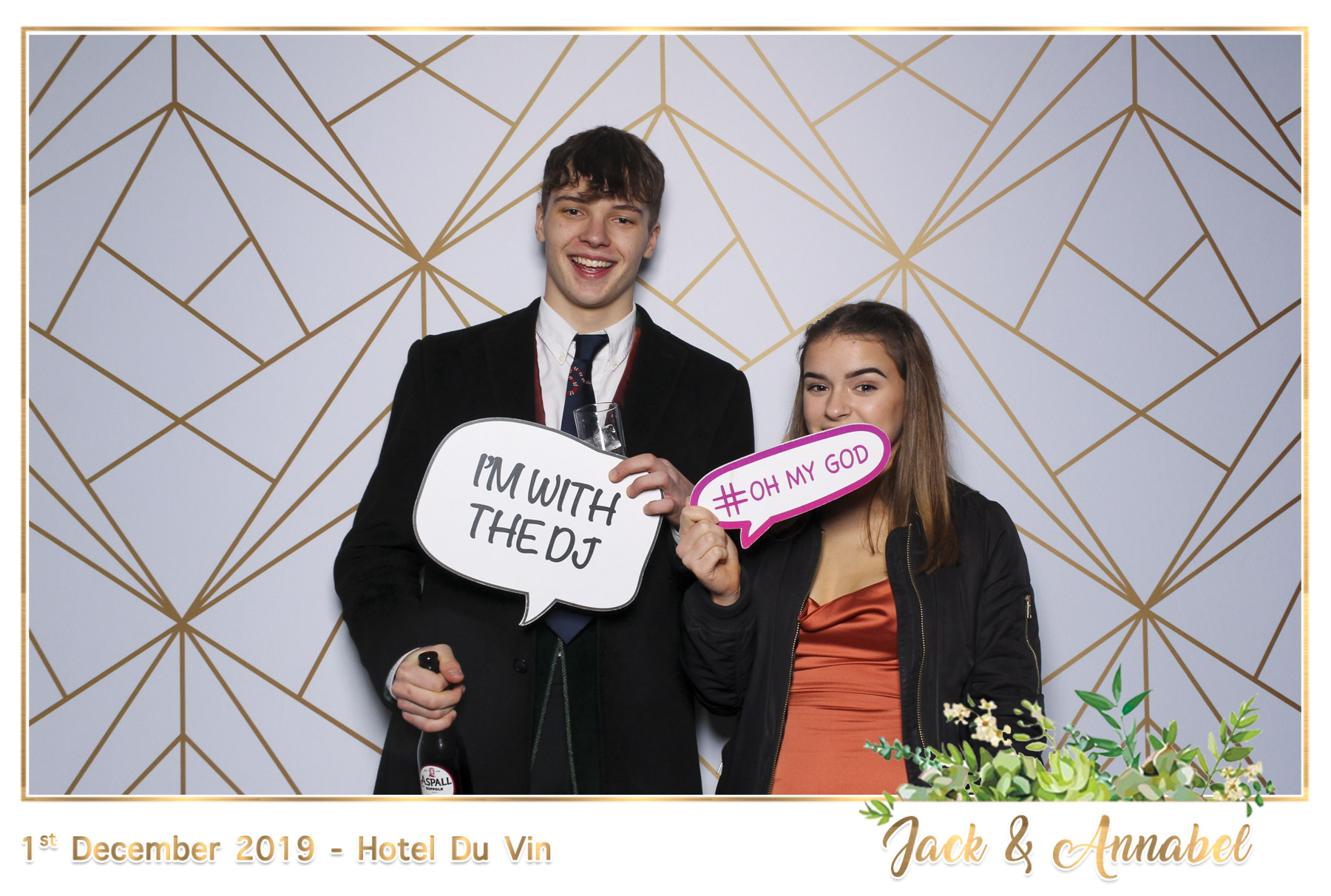 Bella & Jack Wedding - Classic Open Booth | View more photos from the event at gallery.freshbooths.com/u/FreshBooths/Bella-Jack-Wedding-Classic-Open-Booth