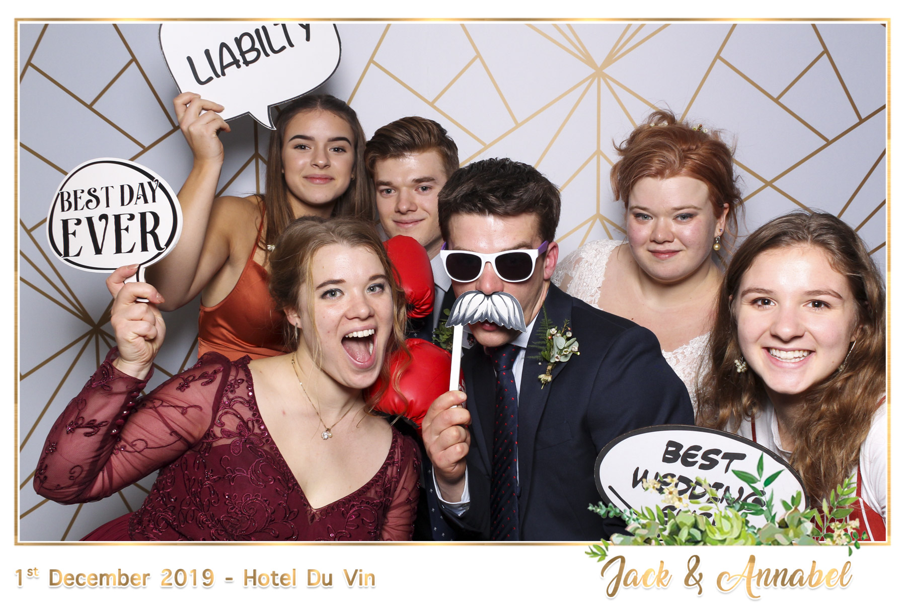 Bella & Jack Wedding - Classic Open Booth | View more photos from the event at gallery.freshbooths.com/u/FreshBooths/Bella-Jack-Wedding-Classic-Open-Booth