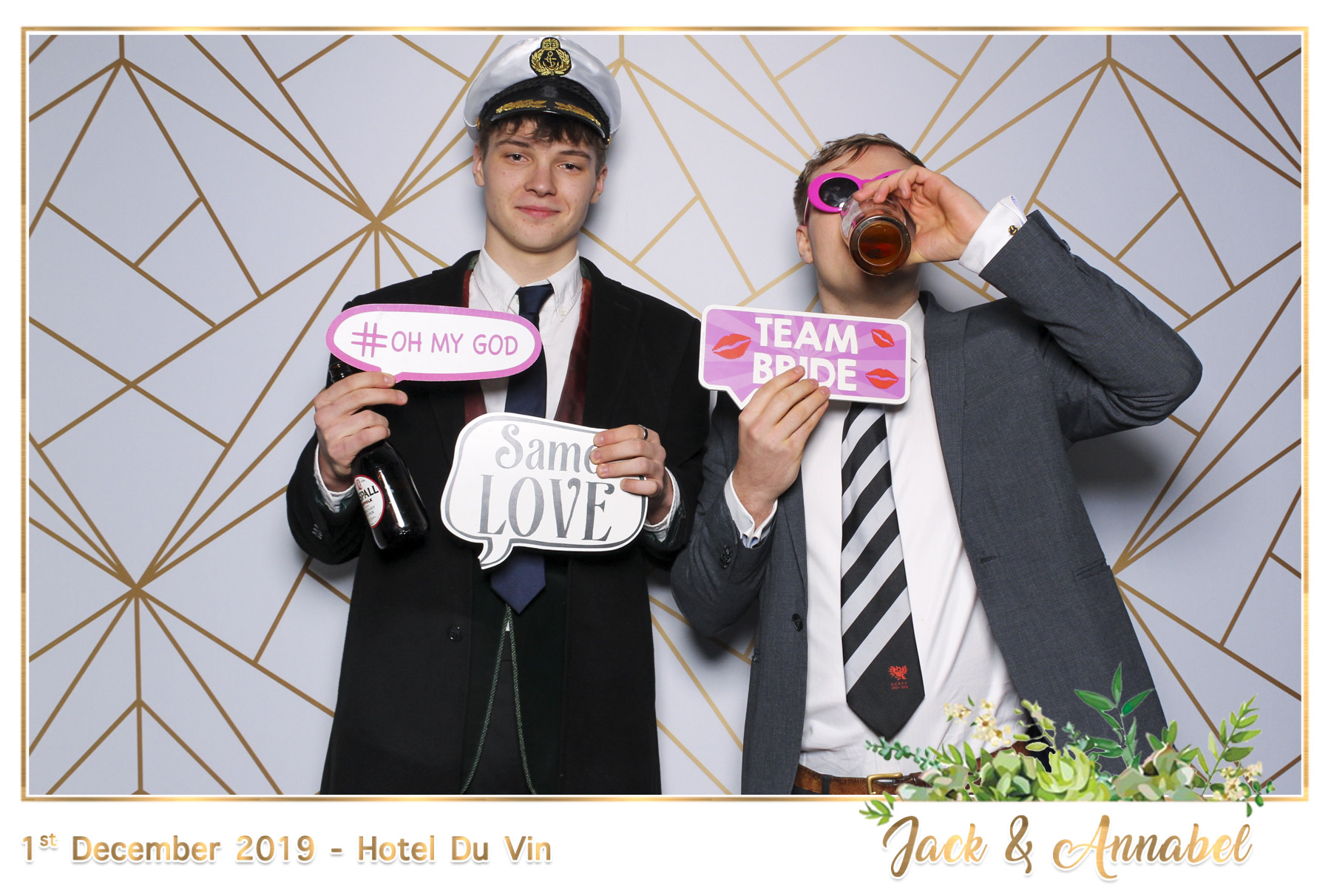 Bella & Jack Wedding - Classic Open Booth | View more photos from the event at gallery.freshbooths.com/u/FreshBooths/Bella-Jack-Wedding-Classic-Open-Booth