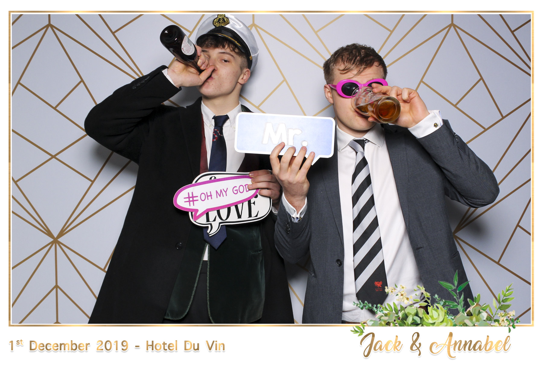 Bella & Jack Wedding - Classic Open Booth | View more photos from the event at gallery.freshbooths.com/u/FreshBooths/Bella-Jack-Wedding-Classic-Open-Booth