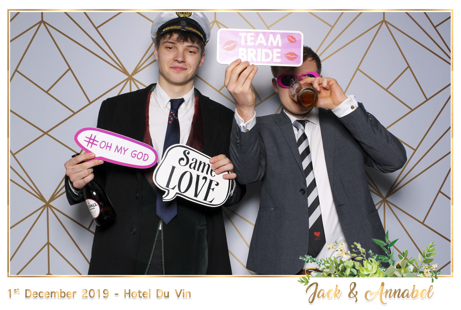 Bella & Jack Wedding - Classic Open Booth | View more photos from the event at gallery.freshbooths.com/u/FreshBooths/Bella-Jack-Wedding-Classic-Open-Booth