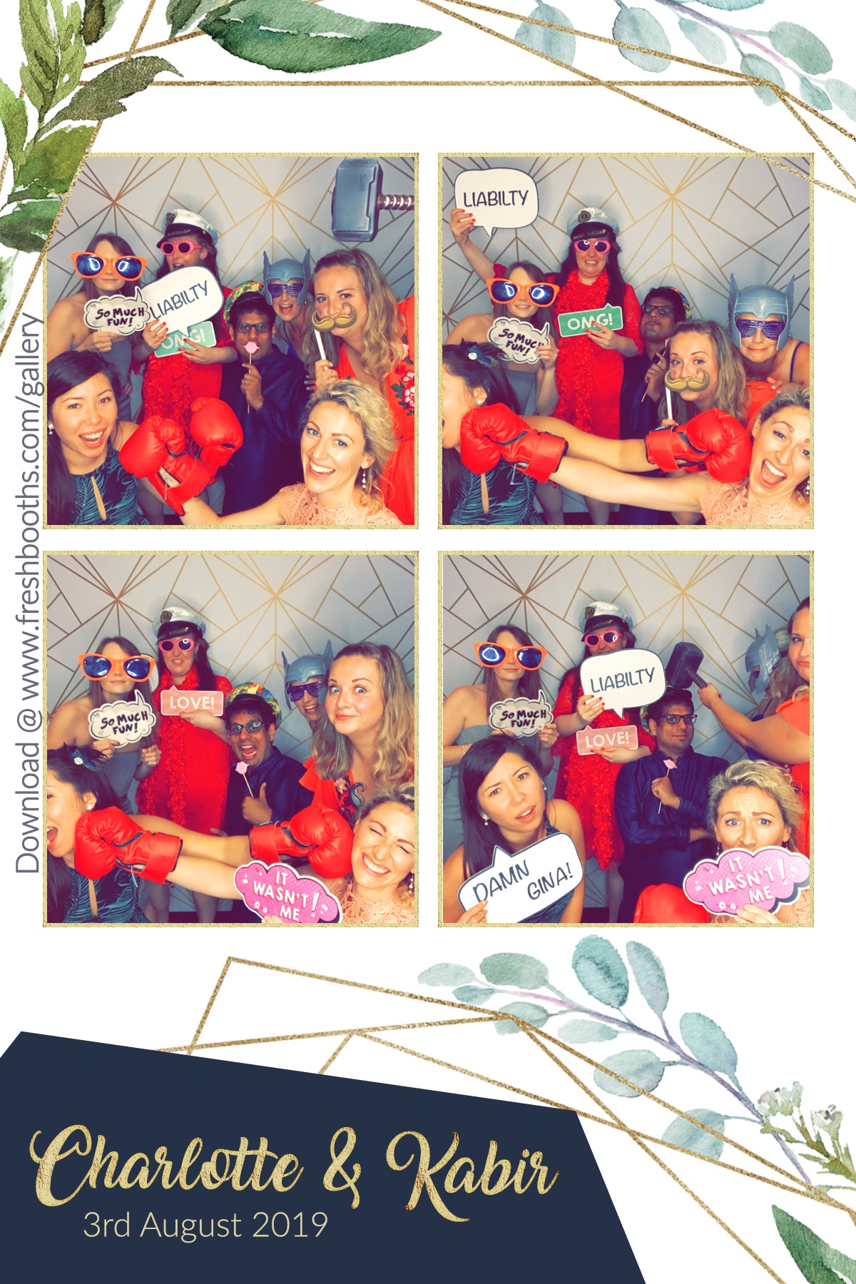 Charlotte & Kabir’s Wedding - GIF Station | View more photos from the event at gallery.freshbooths.com/u/FreshBooths/Charlotte-Kabir’s-Wedding-GIF-Station