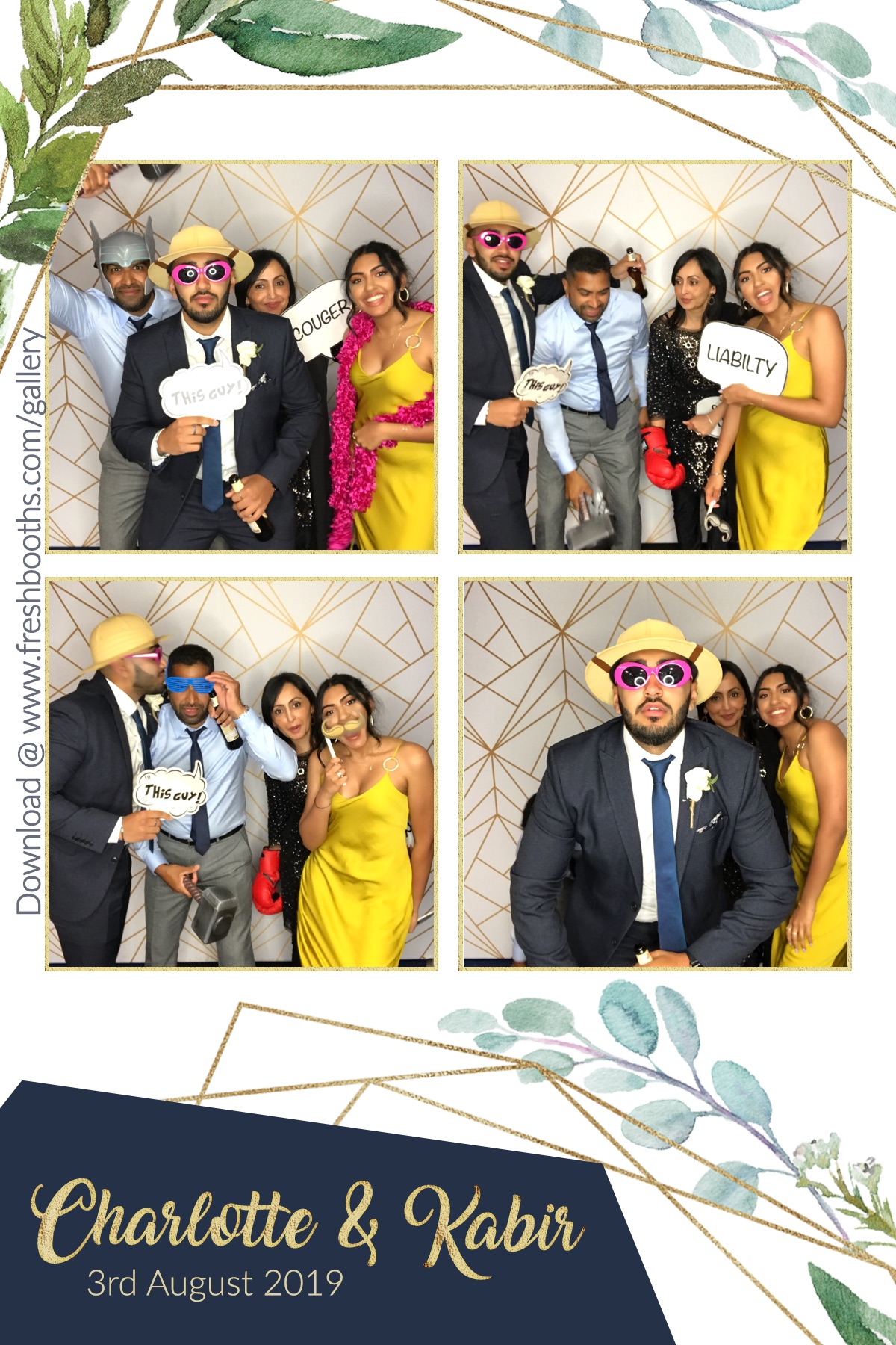Charlotte & Kabir’s Wedding - GIF Station | View more photos from the event at gallery.freshbooths.com/u/FreshBooths/Charlotte-Kabir’s-Wedding-GIF-Station