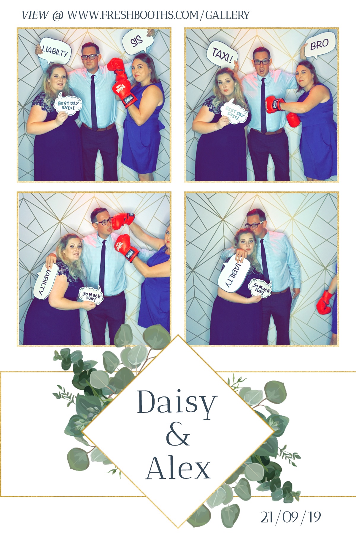 Daisy & Alex Wedding - GIF Station | View more photos from the event at gallery.freshbooths.com/u/FreshBooths/Daisy-Alex-Wedding-GIF-Station
