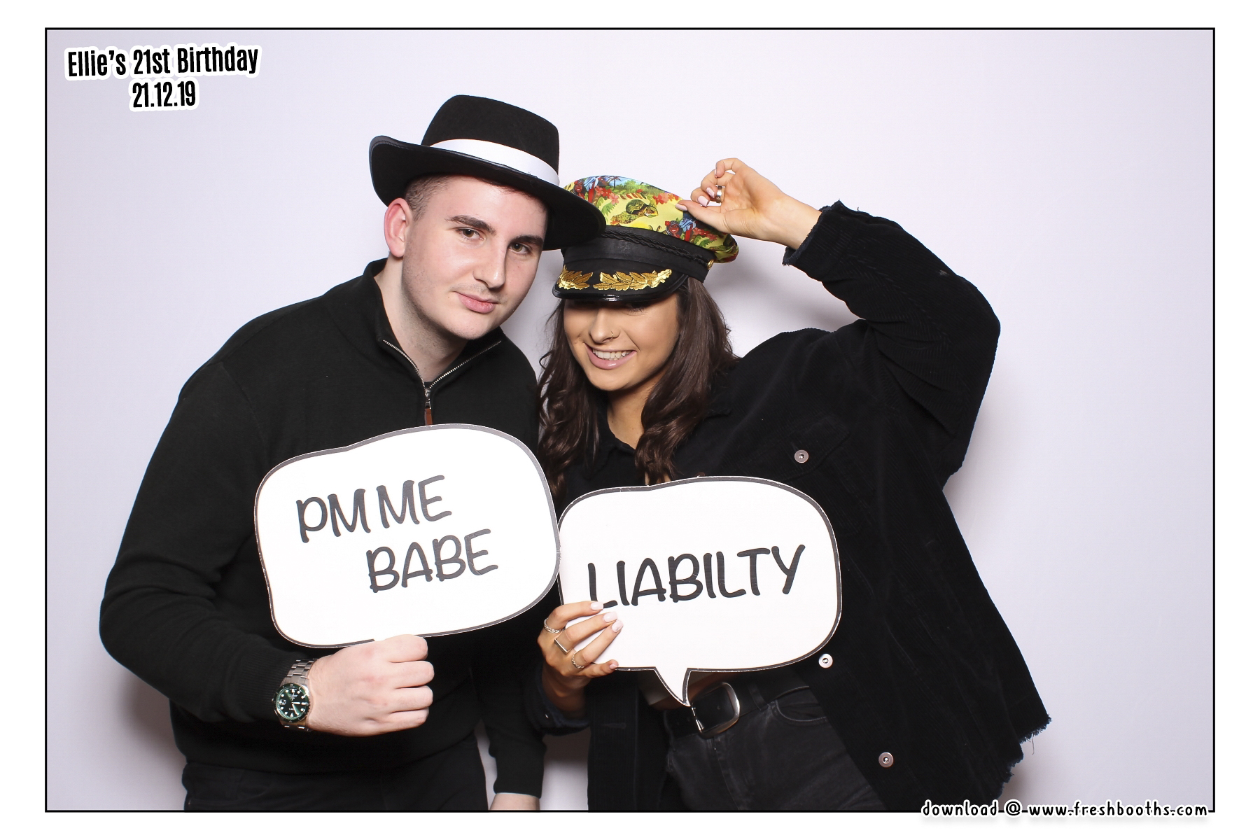 Ellie's 21st Birthday - Classic Open Booth | View more photos from the event at gallery.freshbooths.com/u/FreshBooths/Ellies-21st-Birthday-Classic-Open-Booth