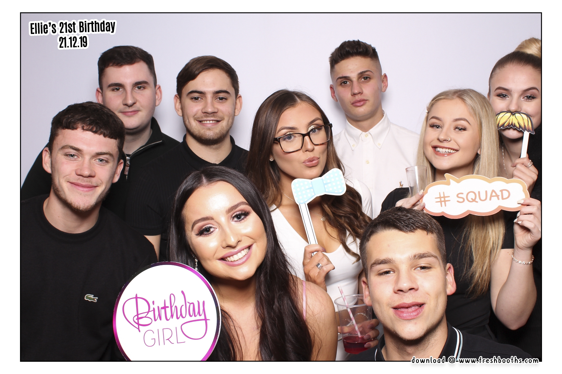 Ellie's 21st Birthday - Classic Open Booth | View more photos from the event at gallery.freshbooths.com/u/FreshBooths/Ellies-21st-Birthday-Classic-Open-Booth