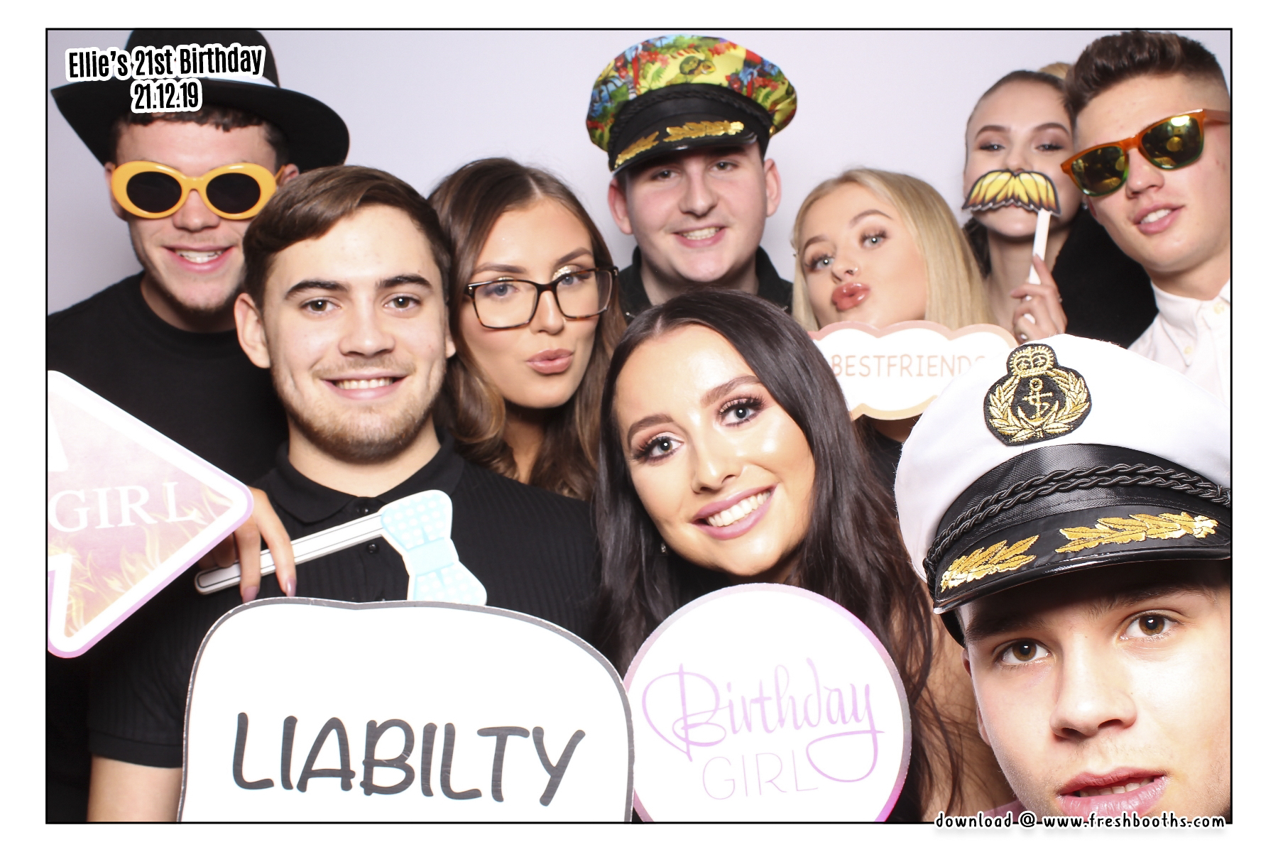 Ellie's 21st Birthday - Classic Open Booth | View more photos from the event at gallery.freshbooths.com/u/FreshBooths/Ellies-21st-Birthday-Classic-Open-Booth