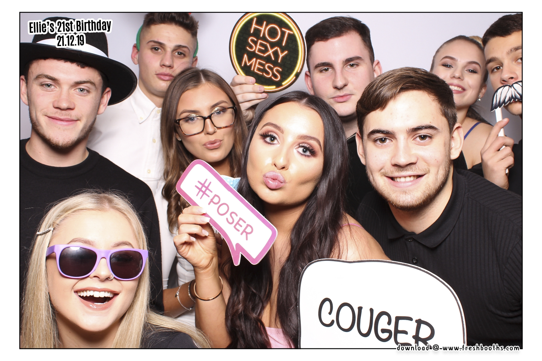 Ellie's 21st Birthday - Classic Open Booth | View more photos from the event at gallery.freshbooths.com/u/FreshBooths/Ellies-21st-Birthday-Classic-Open-Booth