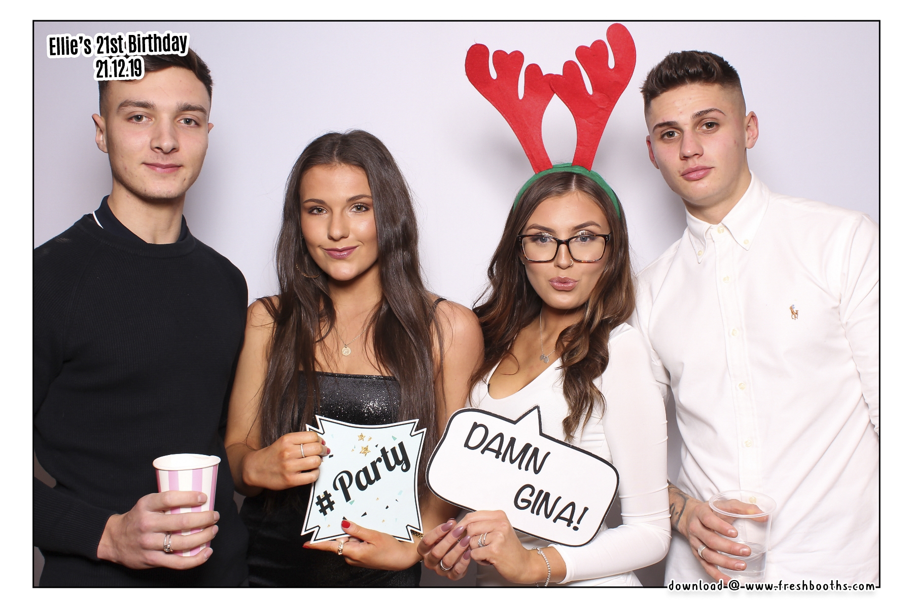 Ellie's 21st Birthday - Classic Open Booth | View more photos from the event at gallery.freshbooths.com/u/FreshBooths/Ellies-21st-Birthday-Classic-Open-Booth