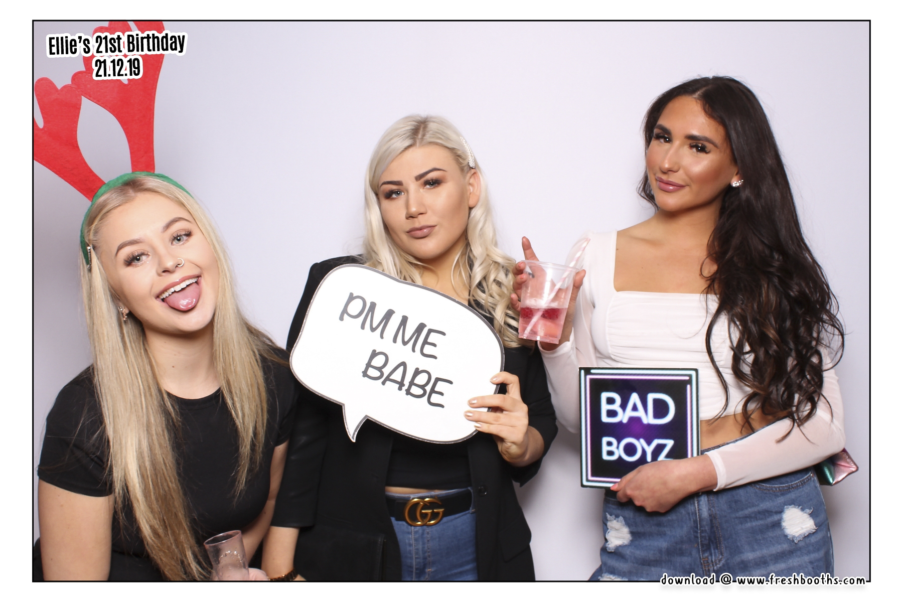 Ellie's 21st Birthday - Classic Open Booth | View more photos from the event at gallery.freshbooths.com/u/FreshBooths/Ellies-21st-Birthday-Classic-Open-Booth