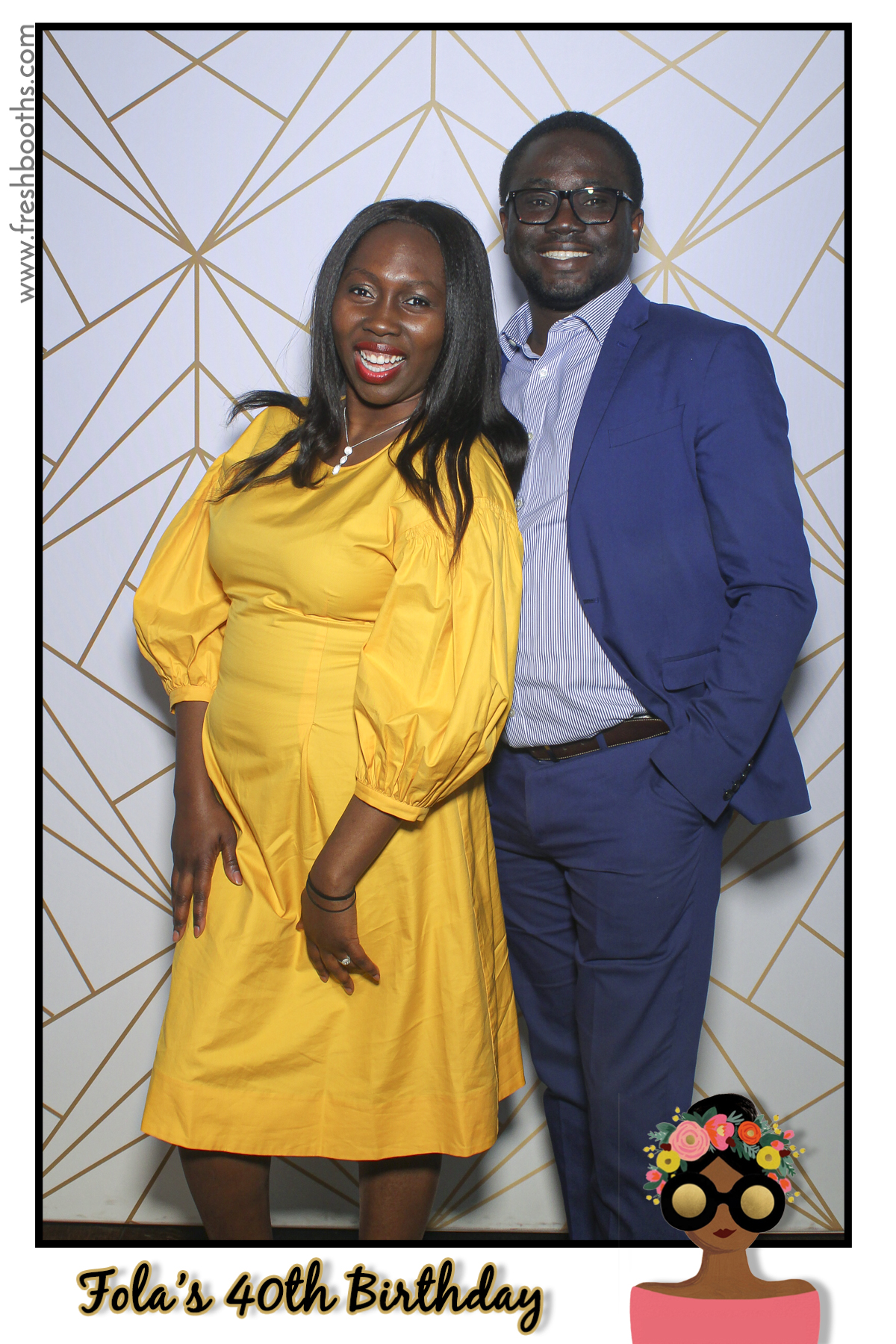 Fola's 40th Birthday Party - Selfie Mirror | View more photos from the event at gallery.freshbooths.com/u/FreshBooths/Folas-40th-Birthday-Party-Selfie-Mirror