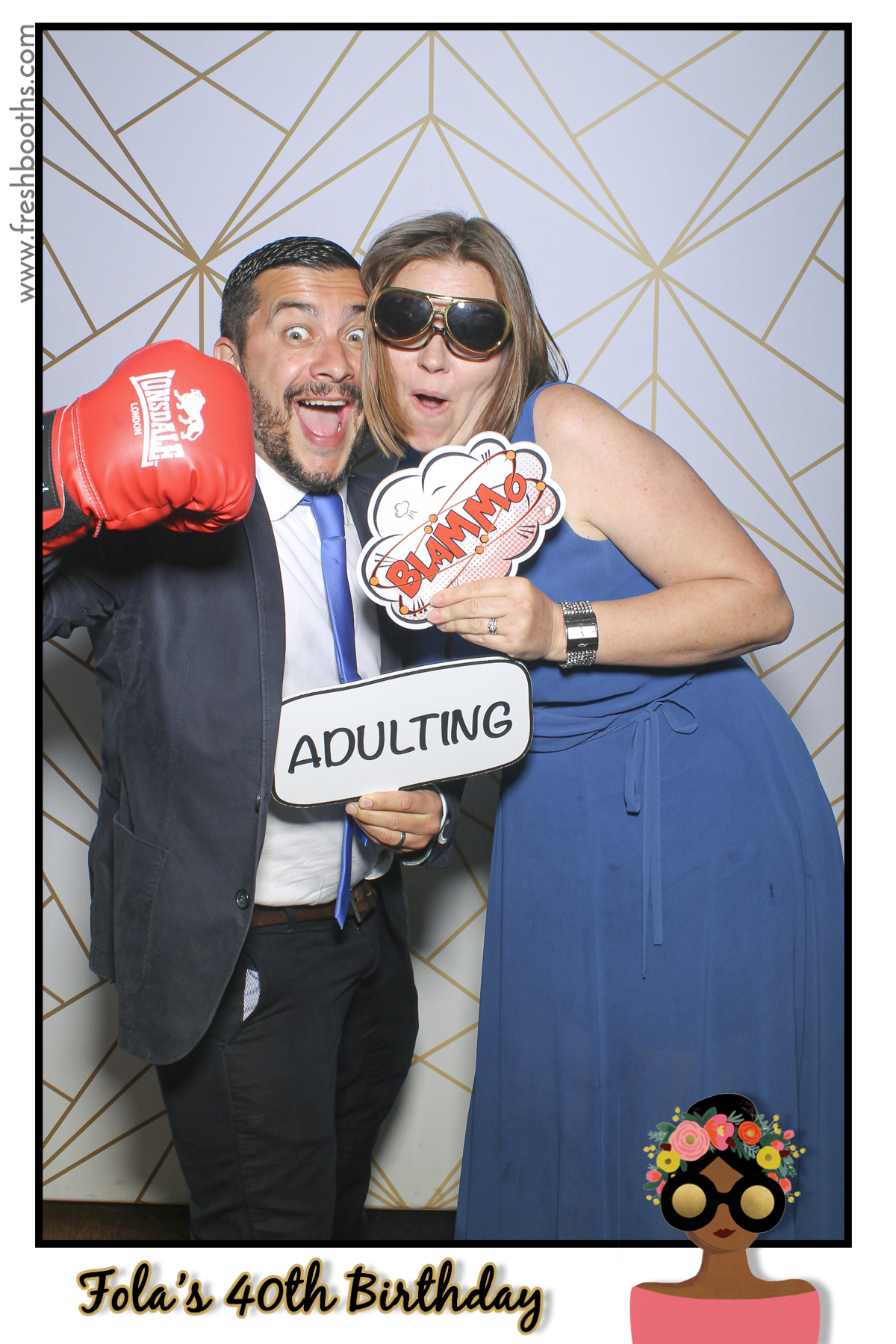 Fola's 40th Birthday Party - Selfie Mirror | View more photos from the event at gallery.freshbooths.com/u/FreshBooths/Folas-40th-Birthday-Party-Selfie-Mirror