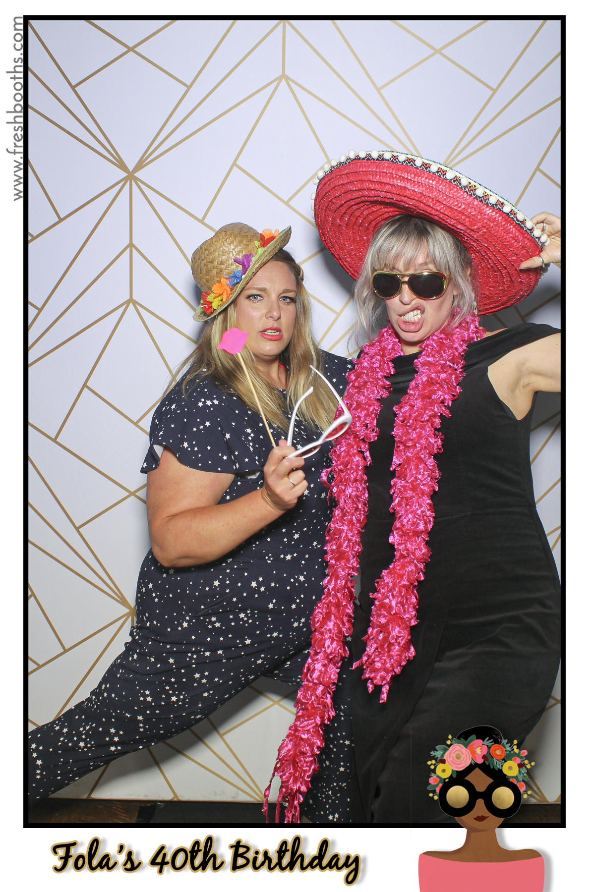 Fola's 40th Birthday Party - Selfie Mirror | View more photos from the event at gallery.freshbooths.com/u/FreshBooths/Folas-40th-Birthday-Party-Selfie-Mirror