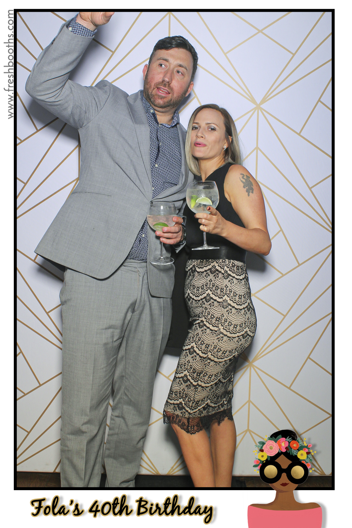 Fola's 40th Birthday Party - Selfie Mirror | View more photos from the event at gallery.freshbooths.com/u/FreshBooths/Folas-40th-Birthday-Party-Selfie-Mirror
