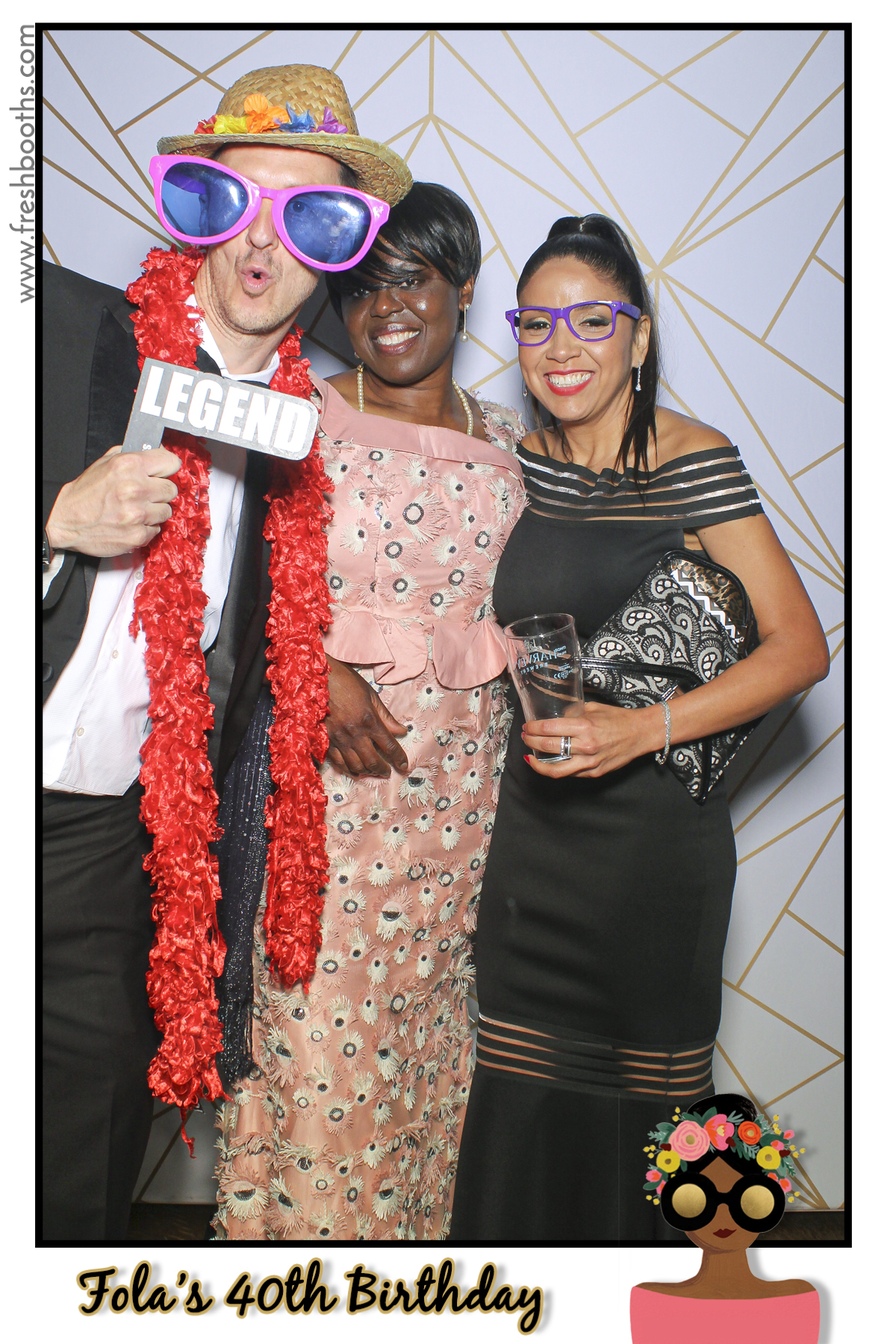 Fola's 40th Birthday Party - Selfie Mirror | View more photos from the event at gallery.freshbooths.com/u/FreshBooths/Folas-40th-Birthday-Party-Selfie-Mirror