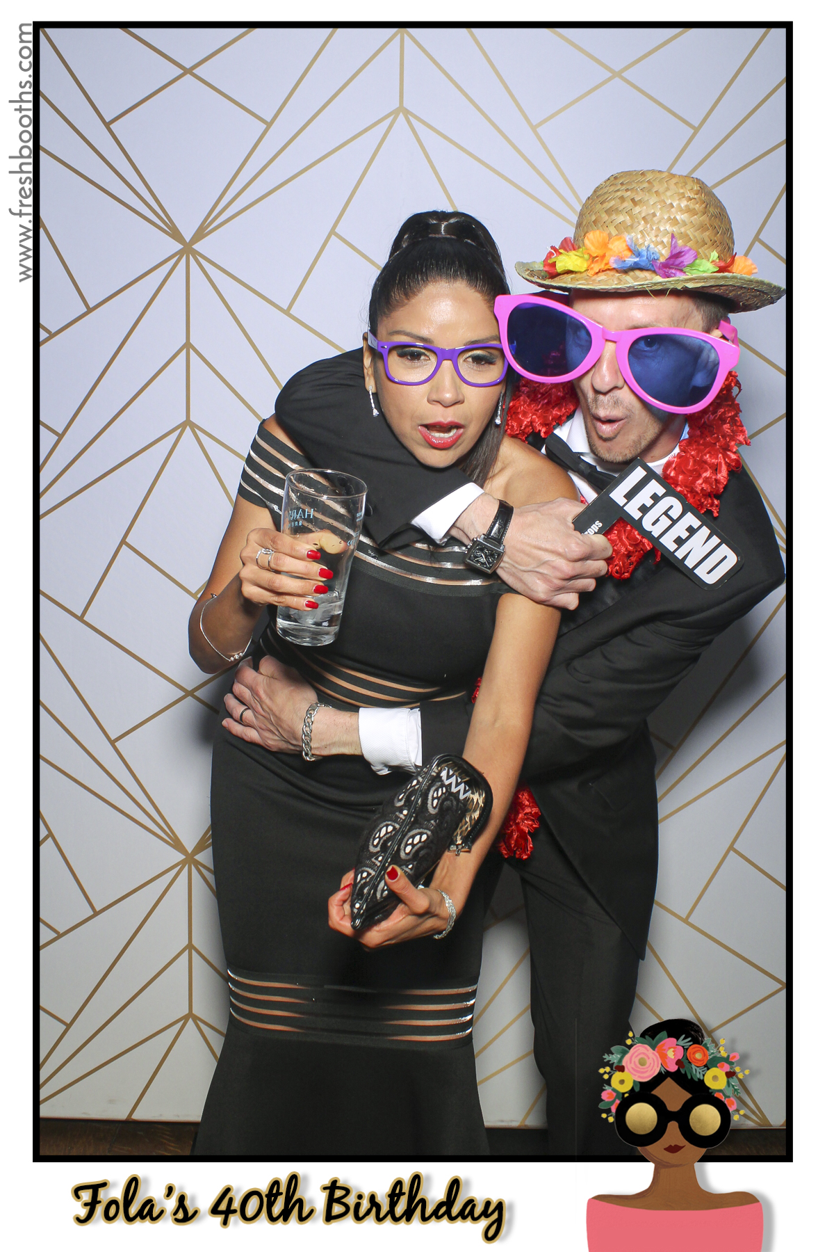 Fola's 40th Birthday Party - Selfie Mirror | View more photos from the event at gallery.freshbooths.com/u/FreshBooths/Folas-40th-Birthday-Party-Selfie-Mirror