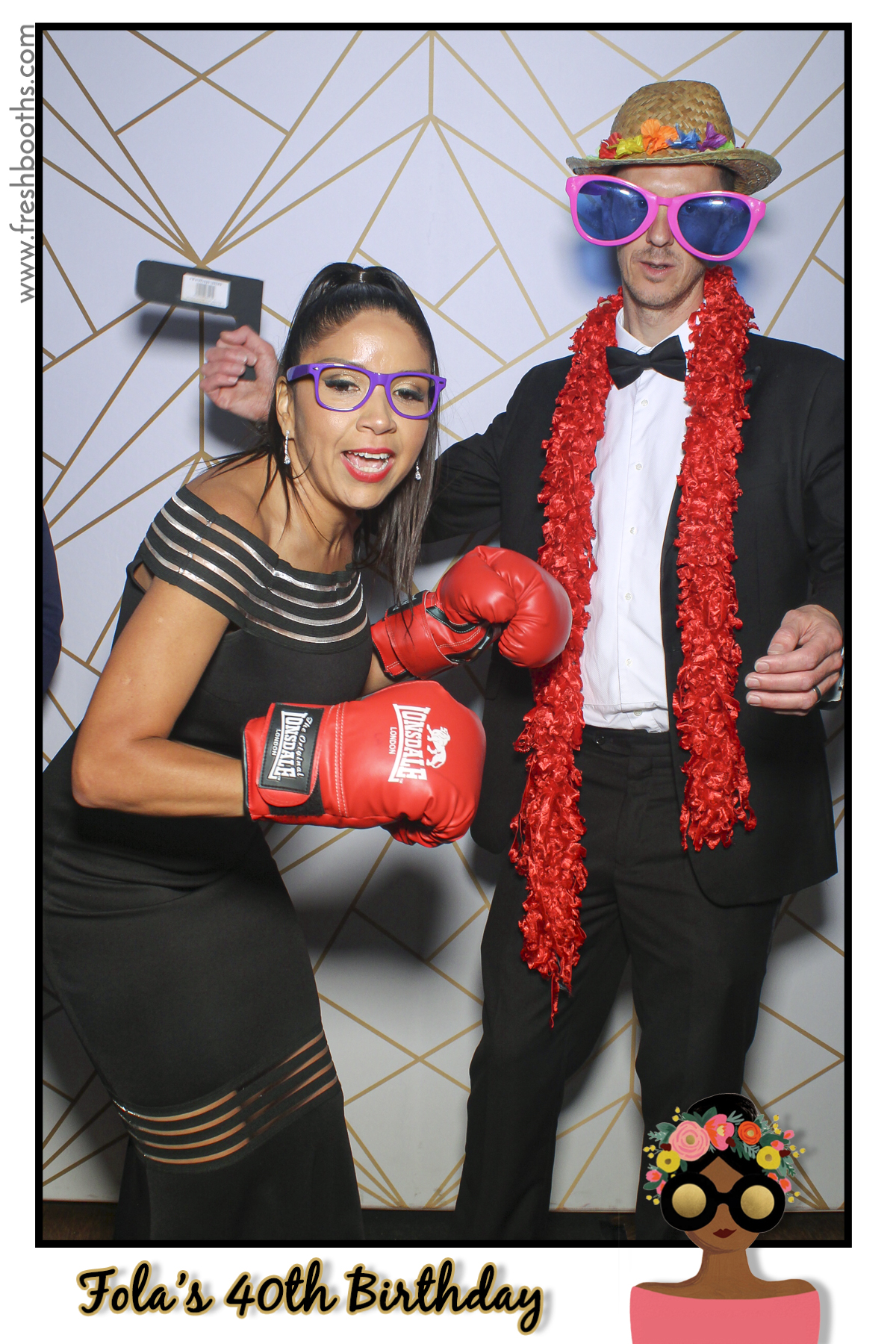 Fola's 40th Birthday Party - Selfie Mirror | View more photos from the event at gallery.freshbooths.com/u/FreshBooths/Folas-40th-Birthday-Party-Selfie-Mirror