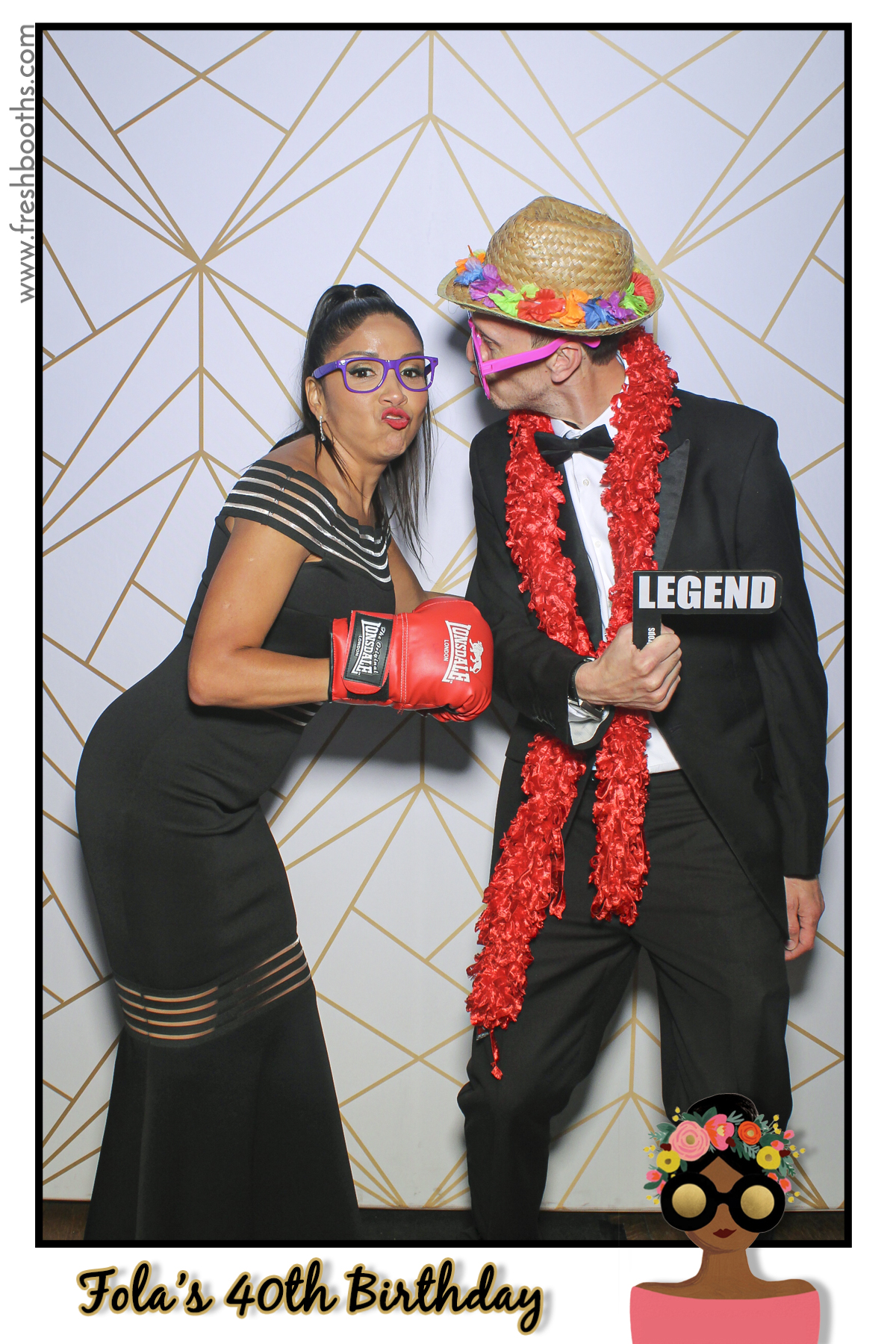 Fola's 40th Birthday Party - Selfie Mirror | View more photos from the event at gallery.freshbooths.com/u/FreshBooths/Folas-40th-Birthday-Party-Selfie-Mirror