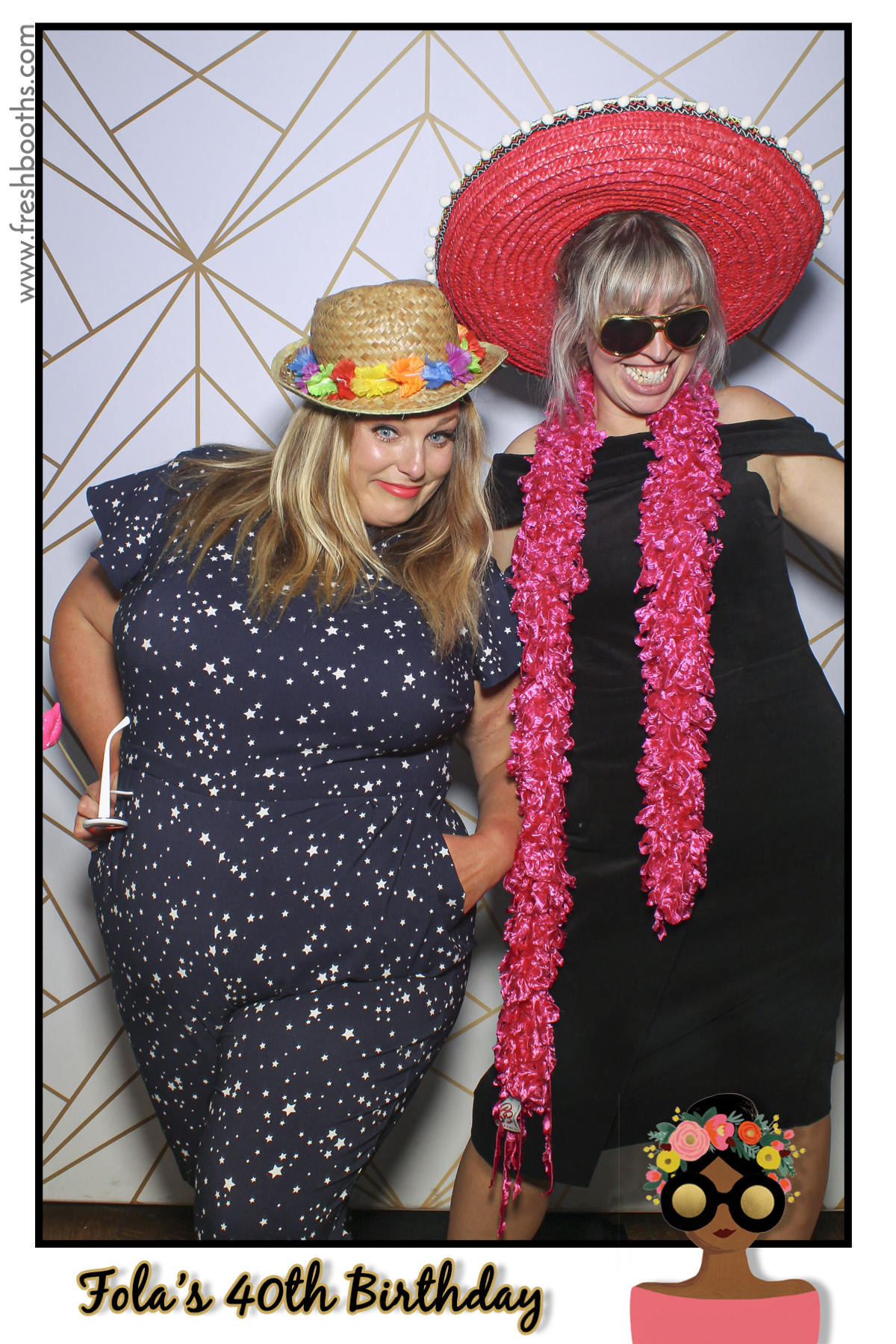 Fola's 40th Birthday Party - Selfie Mirror | View more photos from the event at gallery.freshbooths.com/u/FreshBooths/Folas-40th-Birthday-Party-Selfie-Mirror