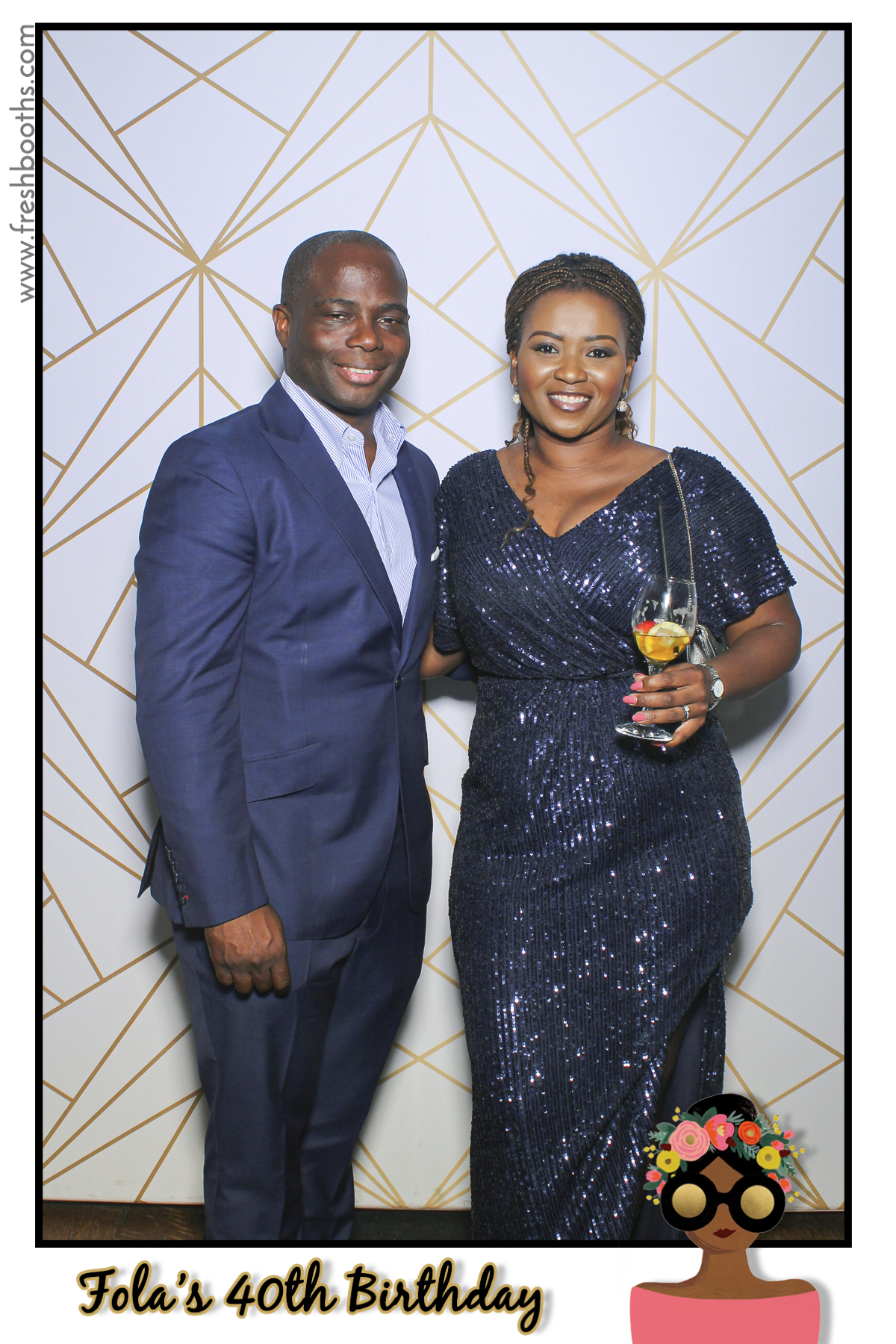 Fola's 40th Birthday Party - Selfie Mirror | View more photos from the event at gallery.freshbooths.com/u/FreshBooths/Folas-40th-Birthday-Party-Selfie-Mirror