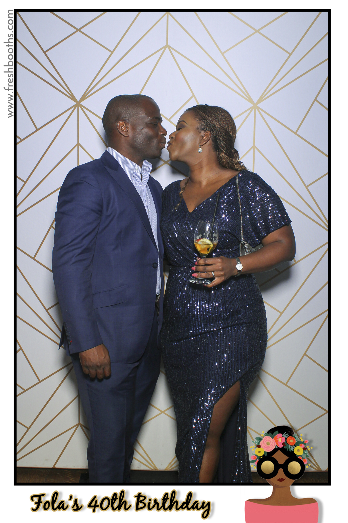 Fola's 40th Birthday Party - Selfie Mirror | View more photos from the event at gallery.freshbooths.com/u/FreshBooths/Folas-40th-Birthday-Party-Selfie-Mirror
