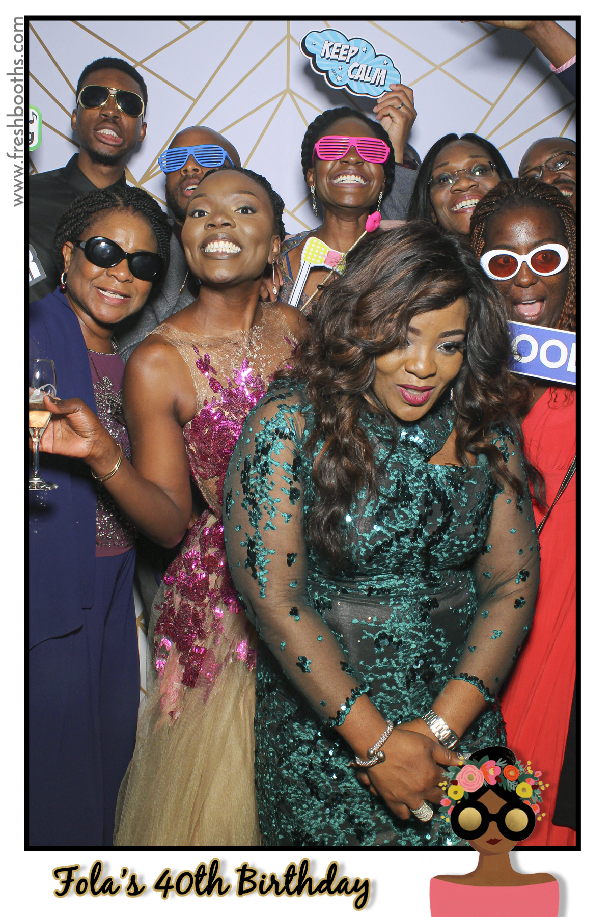 Fola's 40th Birthday Party - Selfie Mirror | View more photos from the event at gallery.freshbooths.com/u/FreshBooths/Folas-40th-Birthday-Party-Selfie-Mirror