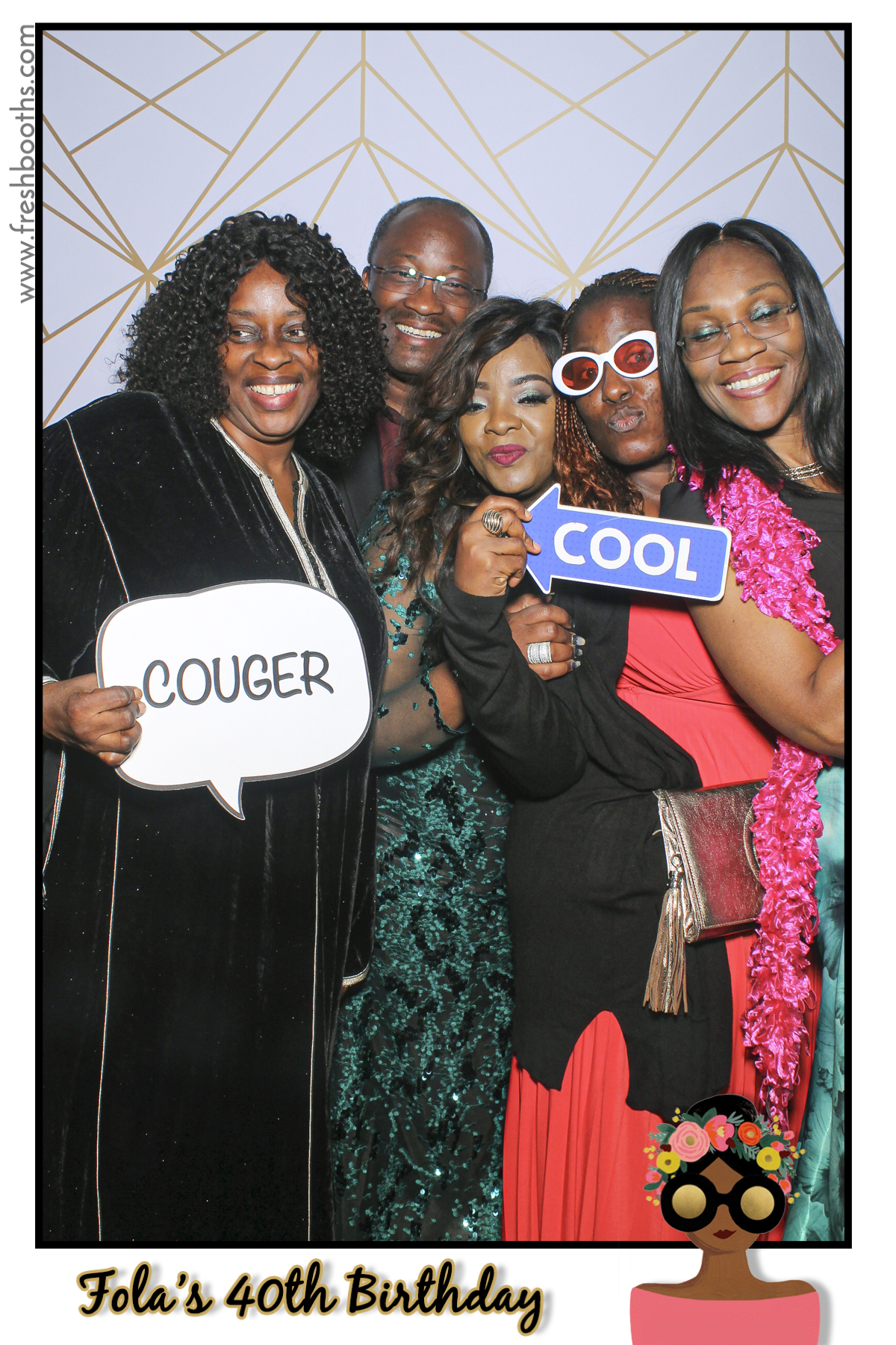 Fola's 40th Birthday Party - Selfie Mirror | View more photos from the event at gallery.freshbooths.com/u/FreshBooths/Folas-40th-Birthday-Party-Selfie-Mirror