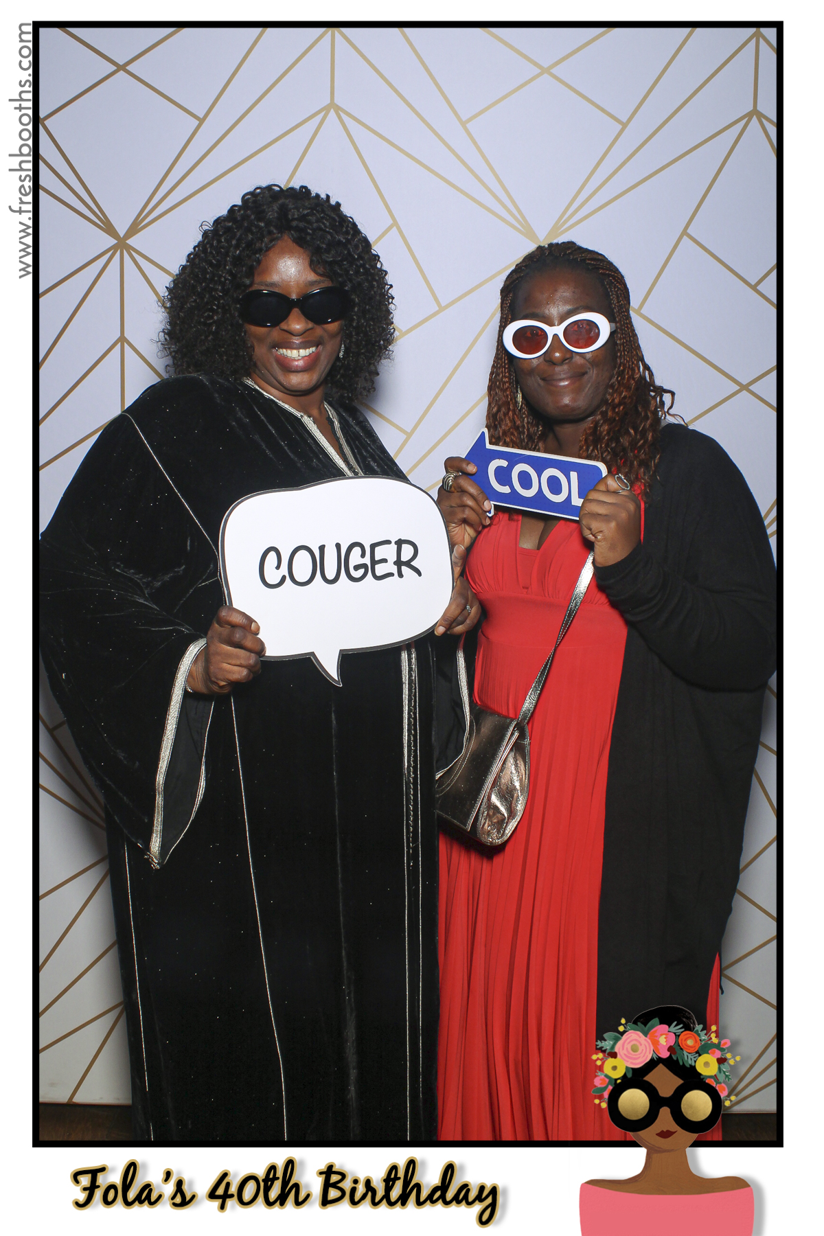 Fola's 40th Birthday Party - Selfie Mirror | View more photos from the event at gallery.freshbooths.com/u/FreshBooths/Folas-40th-Birthday-Party-Selfie-Mirror