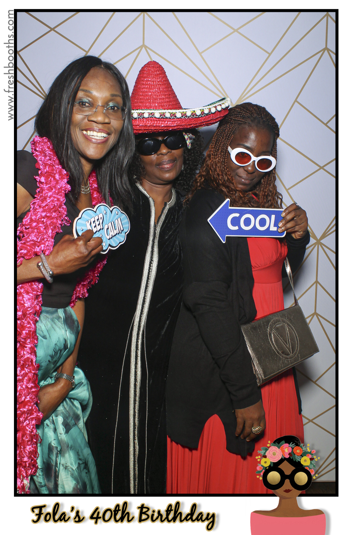Fola's 40th Birthday Party - Selfie Mirror | View more photos from the event at gallery.freshbooths.com/u/FreshBooths/Folas-40th-Birthday-Party-Selfie-Mirror