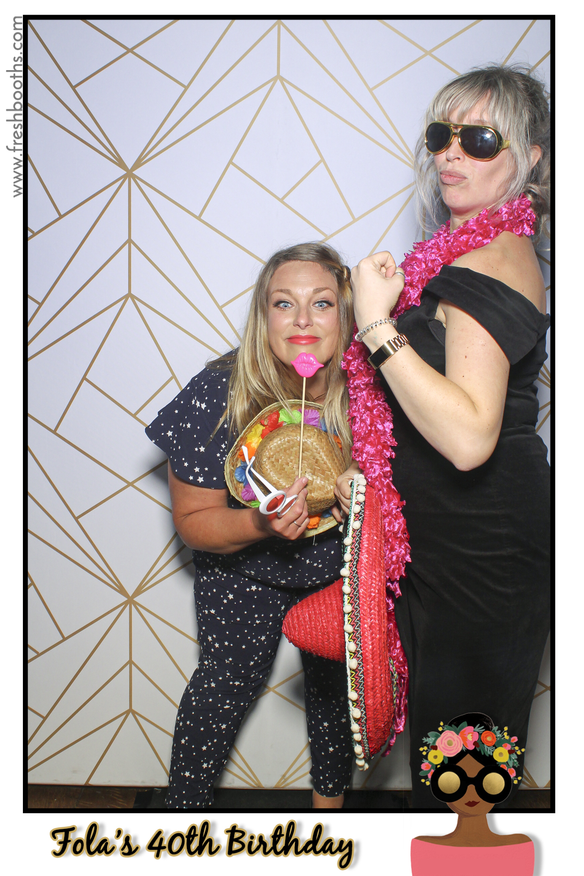 Fola's 40th Birthday Party - Selfie Mirror | View more photos from the event at gallery.freshbooths.com/u/FreshBooths/Folas-40th-Birthday-Party-Selfie-Mirror