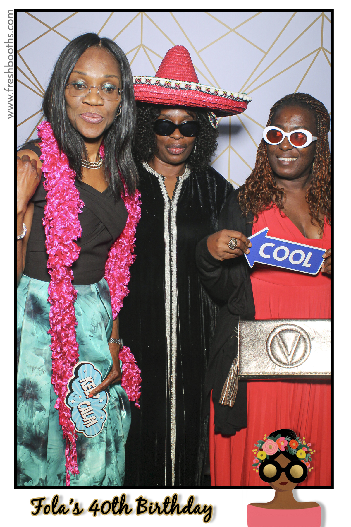 Fola's 40th Birthday Party - Selfie Mirror | View more photos from the event at gallery.freshbooths.com/u/FreshBooths/Folas-40th-Birthday-Party-Selfie-Mirror